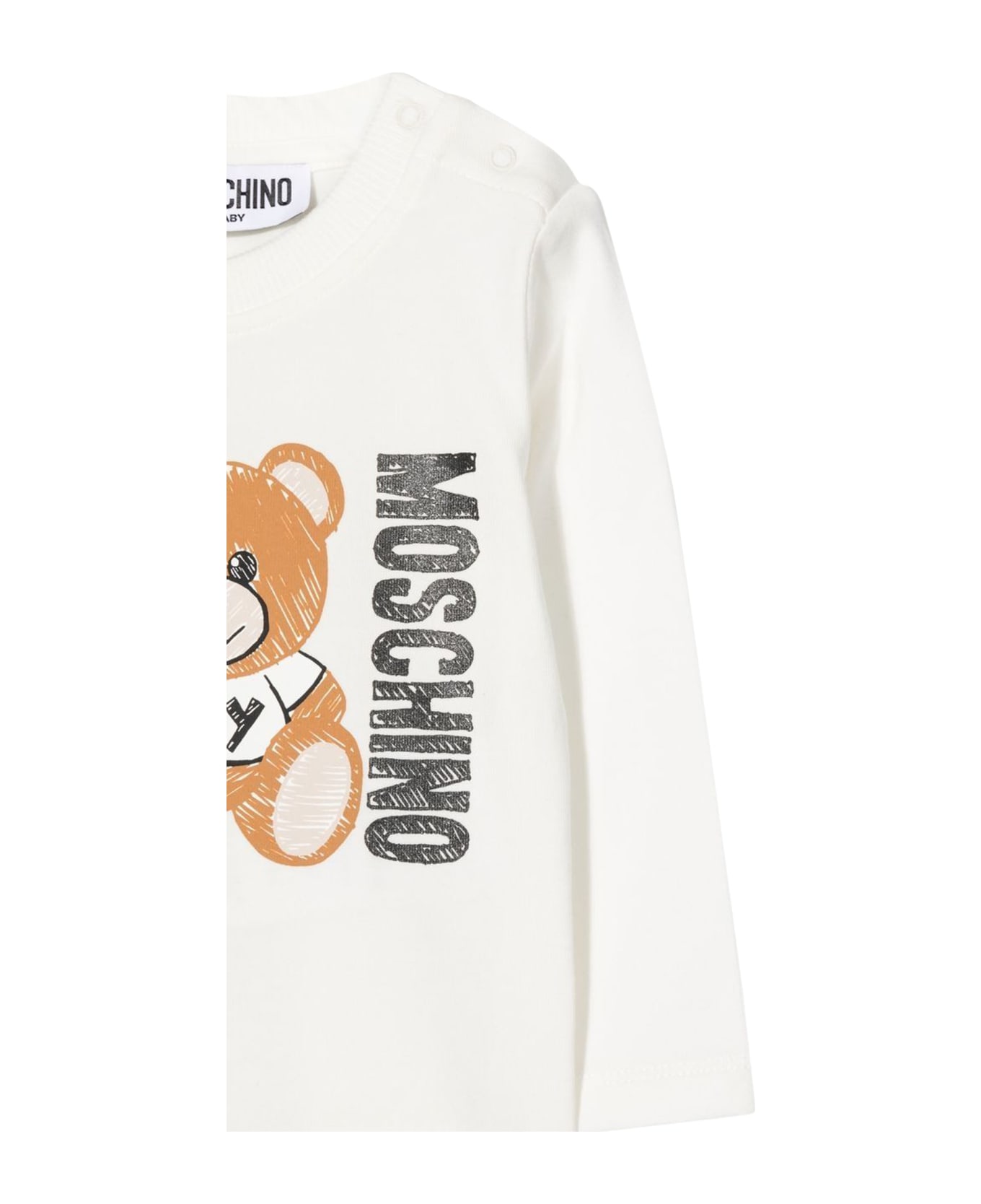 Moschino T-shirt M/l Teddy Bear Gifts - BIANCO