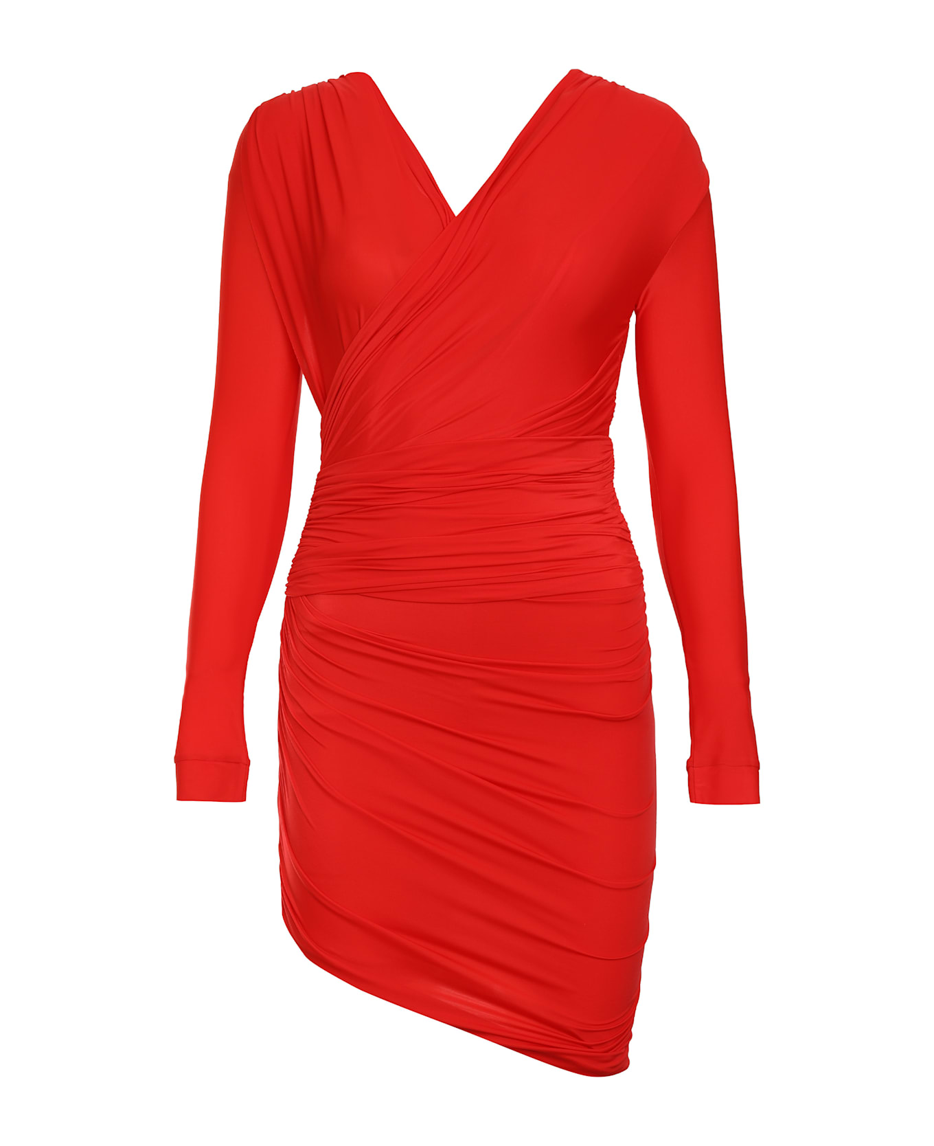 Balenciaga Jersey Mini Dress - RED