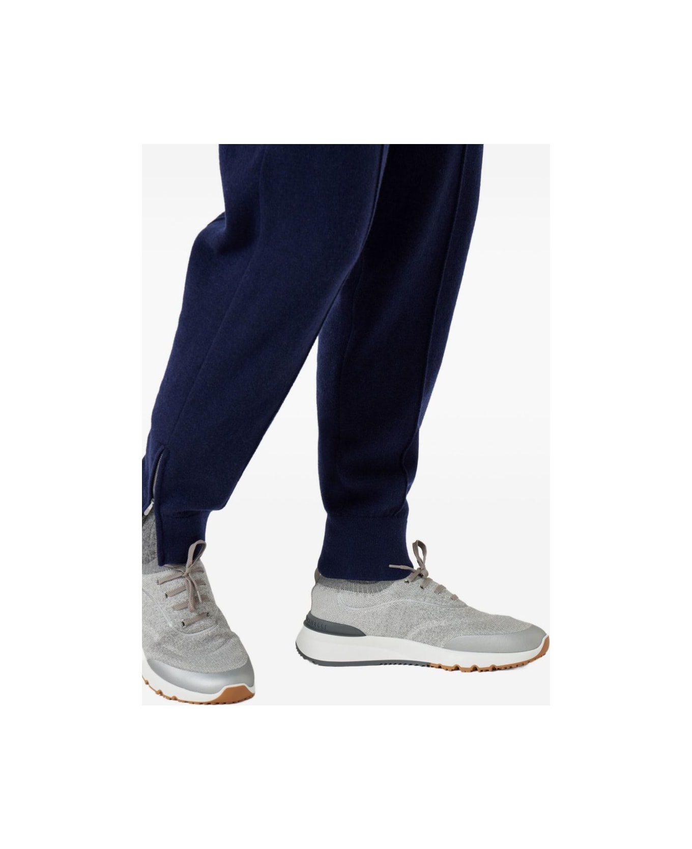 Brunello Cucinelli Cotton Sneakers - Grey