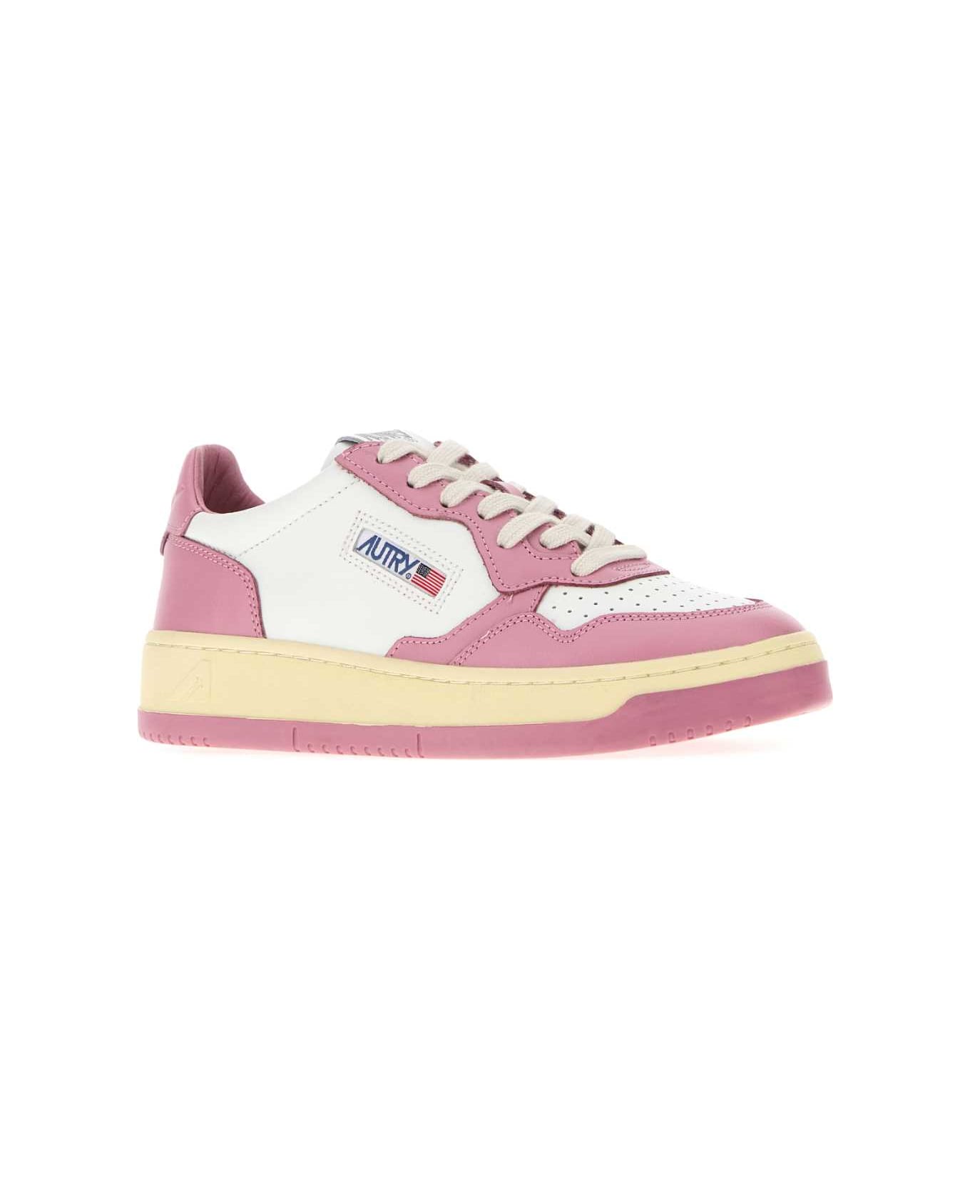 Autry Two-tone Leather Medalist Sneakers - WB61