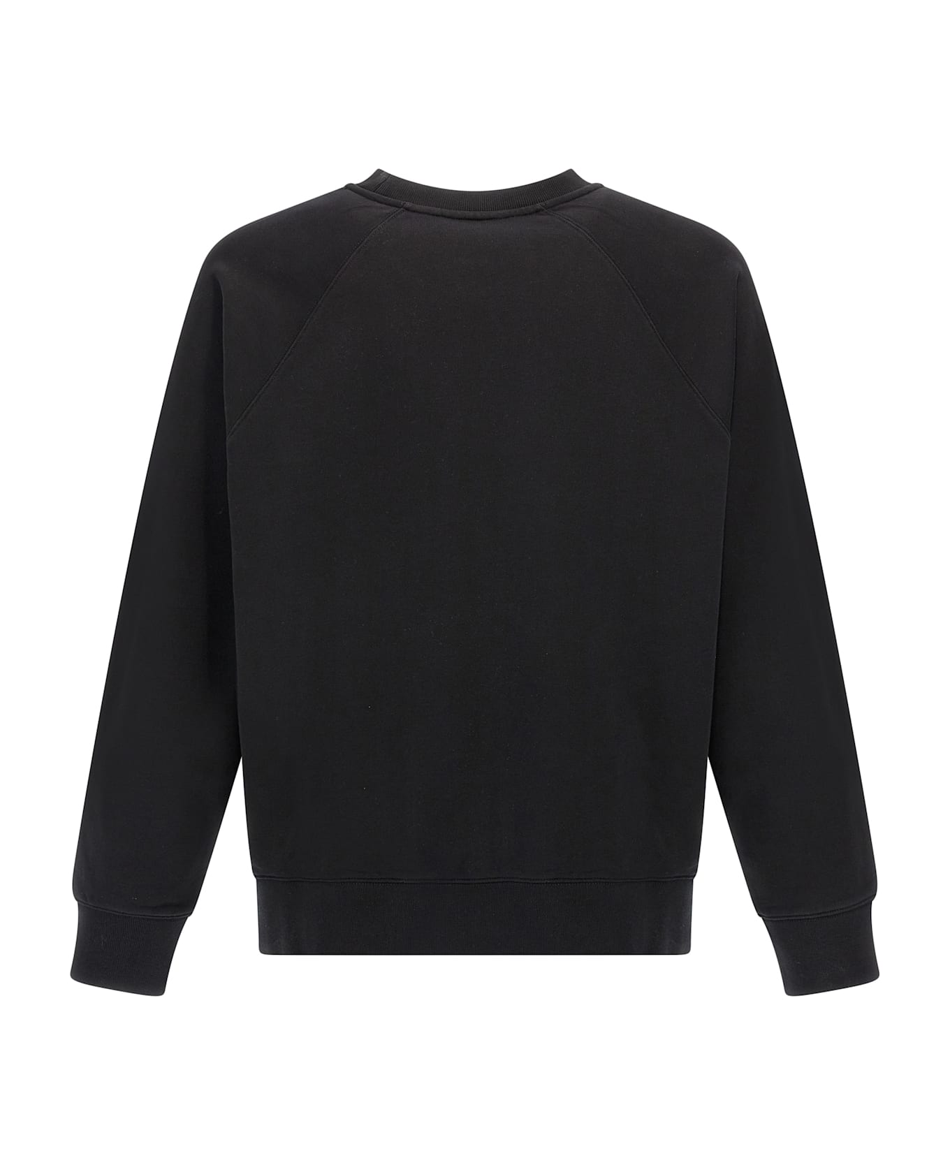 Maison Kitsuné Logo Embroidery Sweatshirt Maison Kitsuné - BLACK
