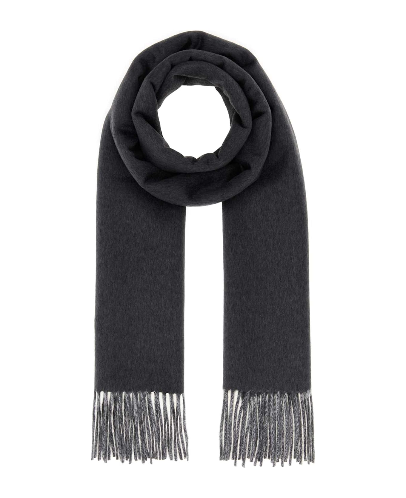 Prada Charcoal Cashmere Scarf - EMATITE+GRIGIO