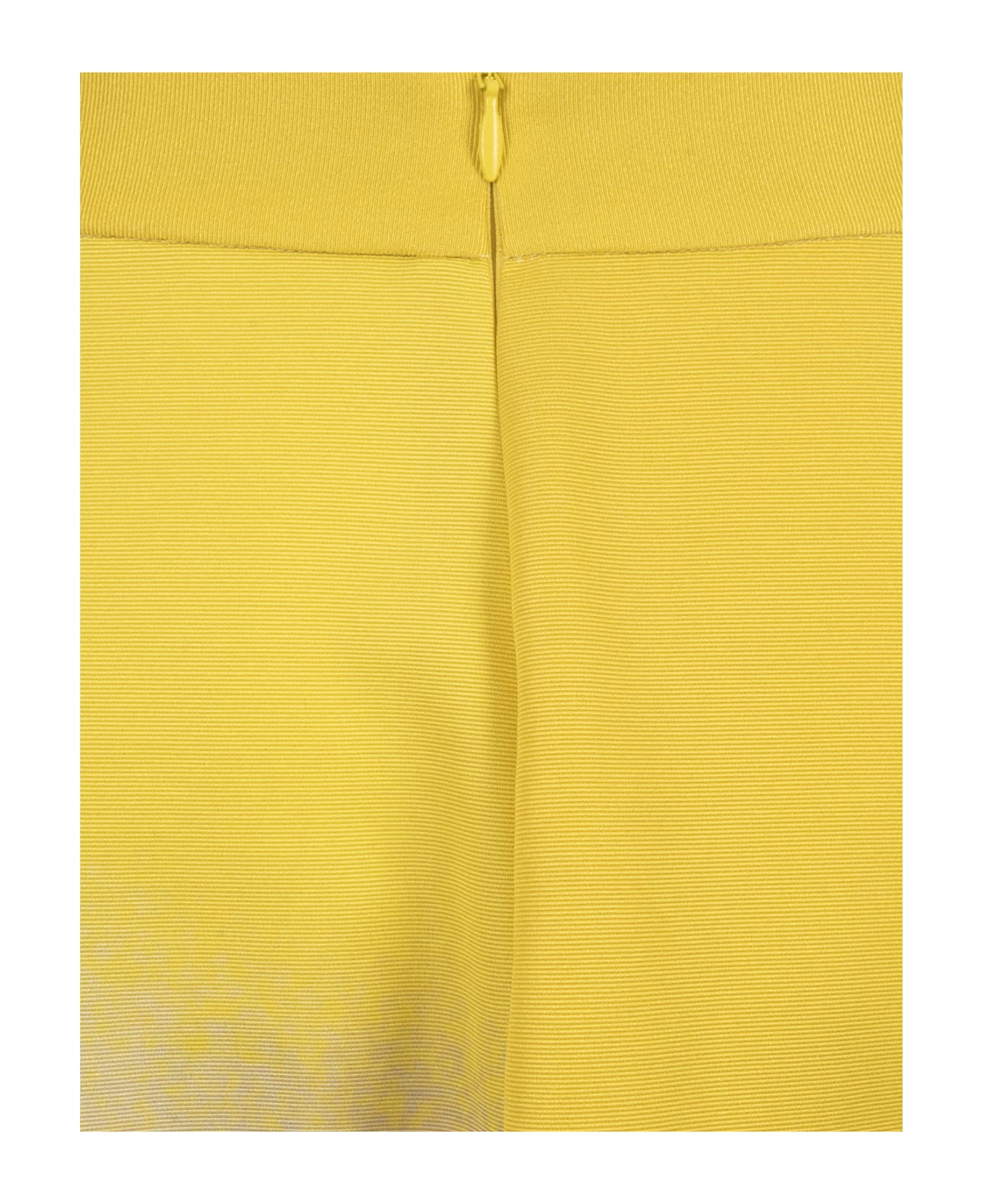 Gianluca Capannolo Printed Yellow Silk Midi Skirt - Yellow