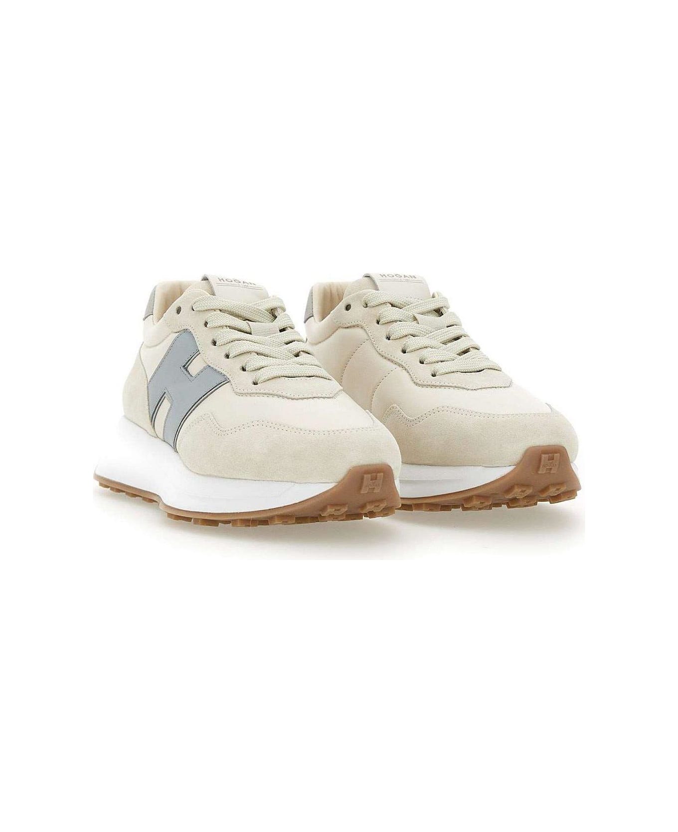 Hogan Logo Patch Panelled Sneakers