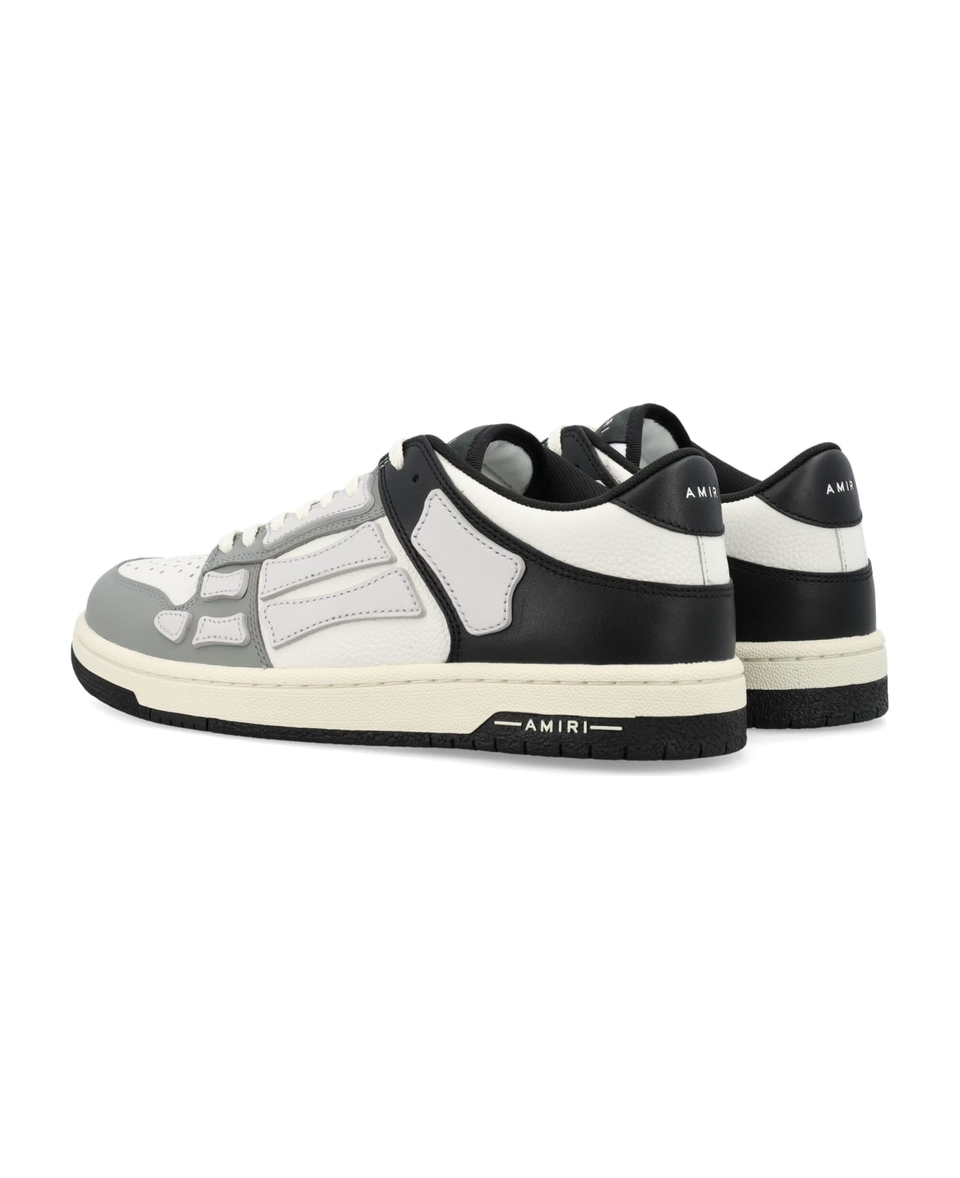 AMIRI Two-tone Skel Top Low Sneakers - BLACK WHITE GREY スニーカー