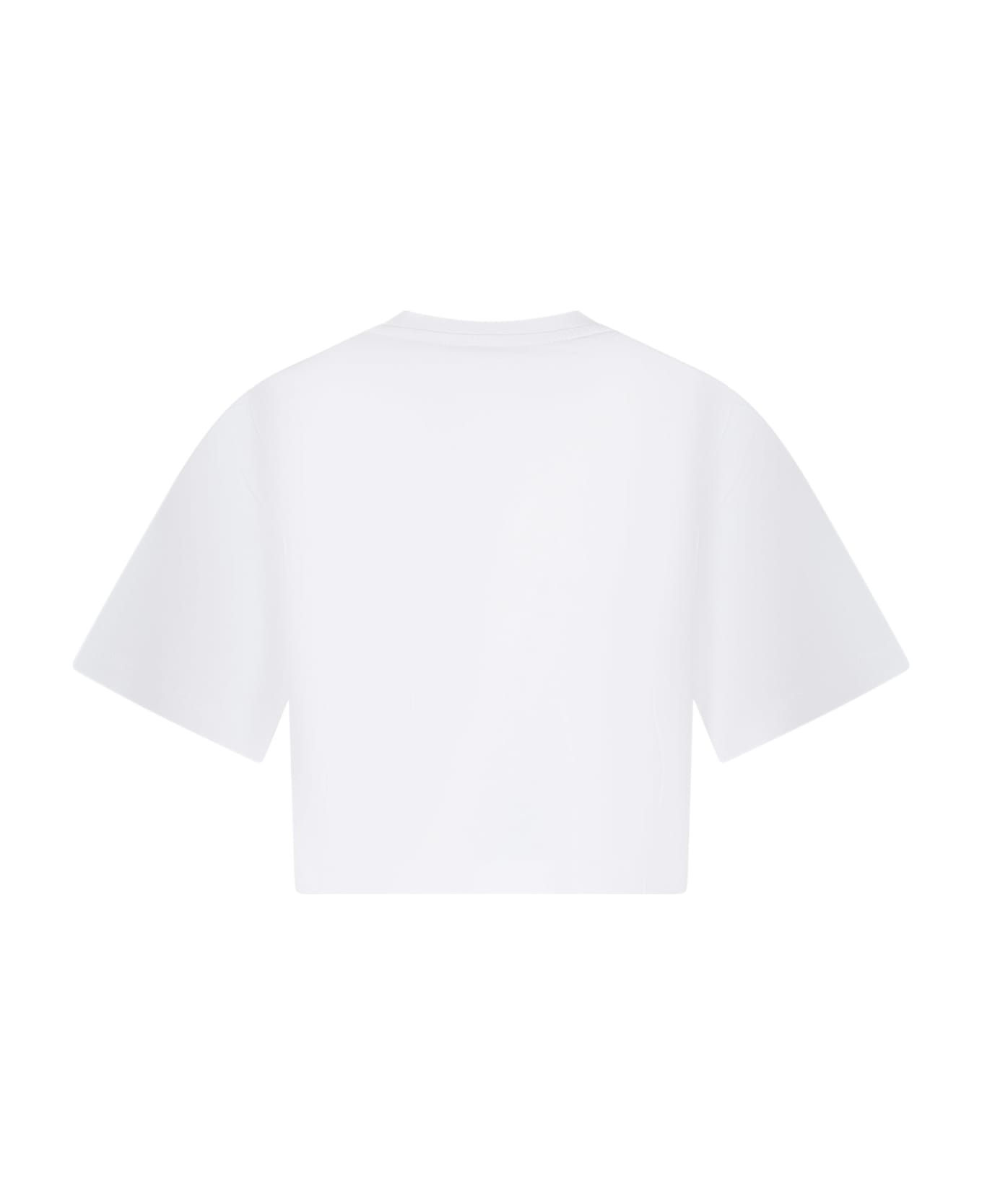 Etro White T-shirt For Girl With Logo - White