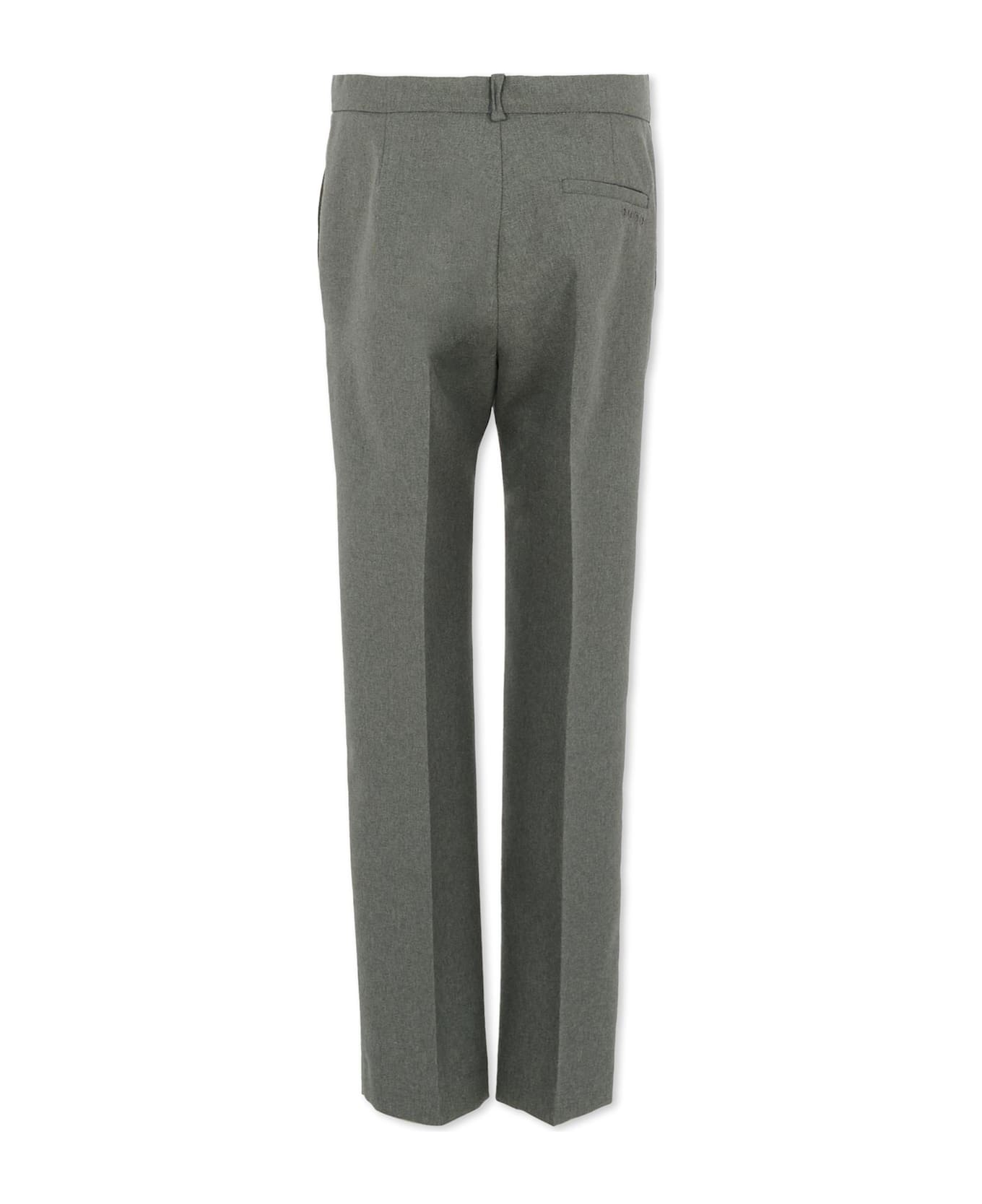 Gucci Grey Trousers For Boy With Logo - Grey