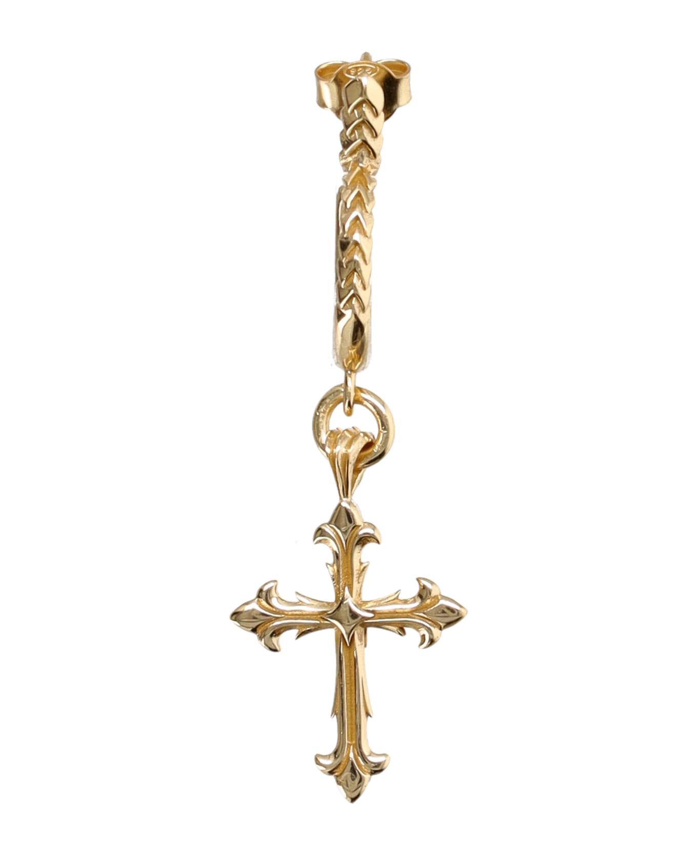 Emanuele Bicocchi Earring Cross Gold - GOLD