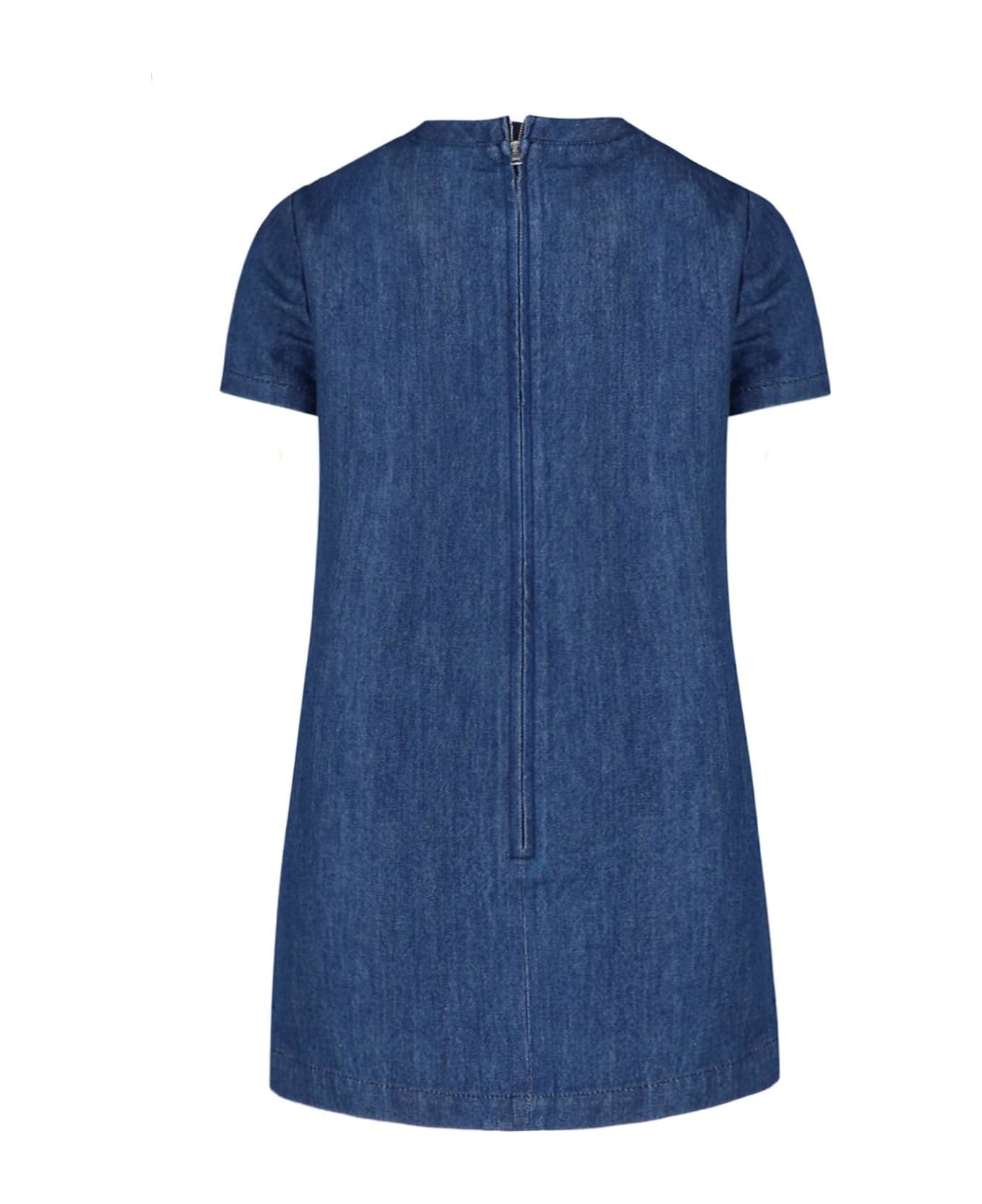 Gucci Snaffle Denim Mini Dress - Blue