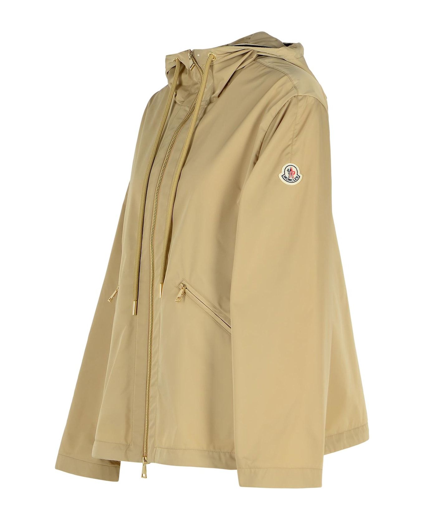 Moncler 
cassiopea
 Cream Polyester Jacket - Cream