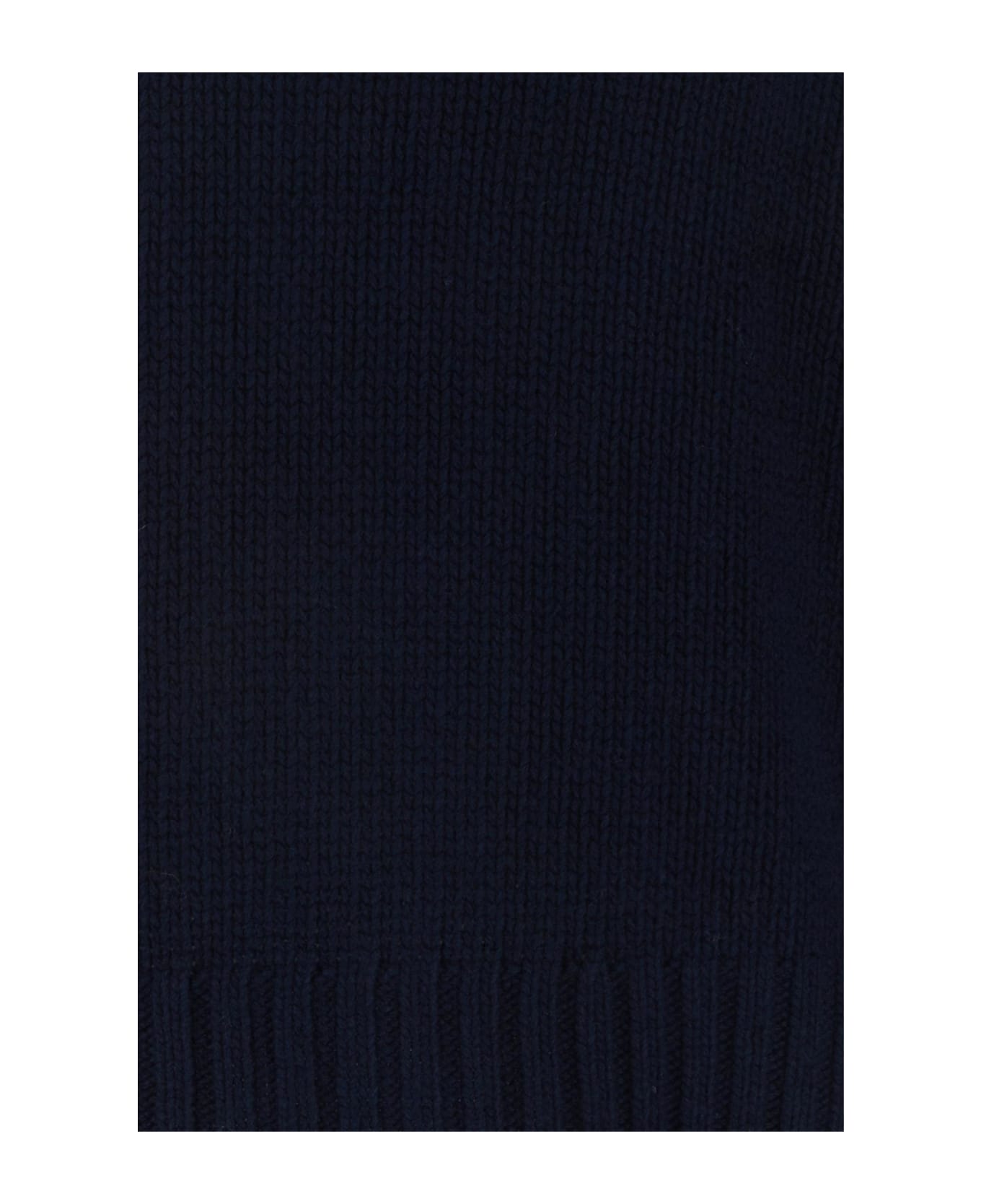 Woolrich Midnight Blue Wool Sweater - MELTONBLUE