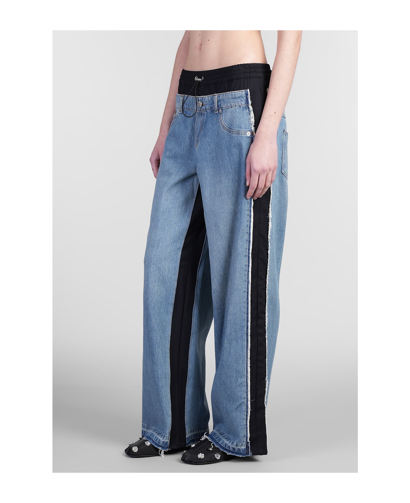 Simkhai Shia Jeans In Blue Denim - blue