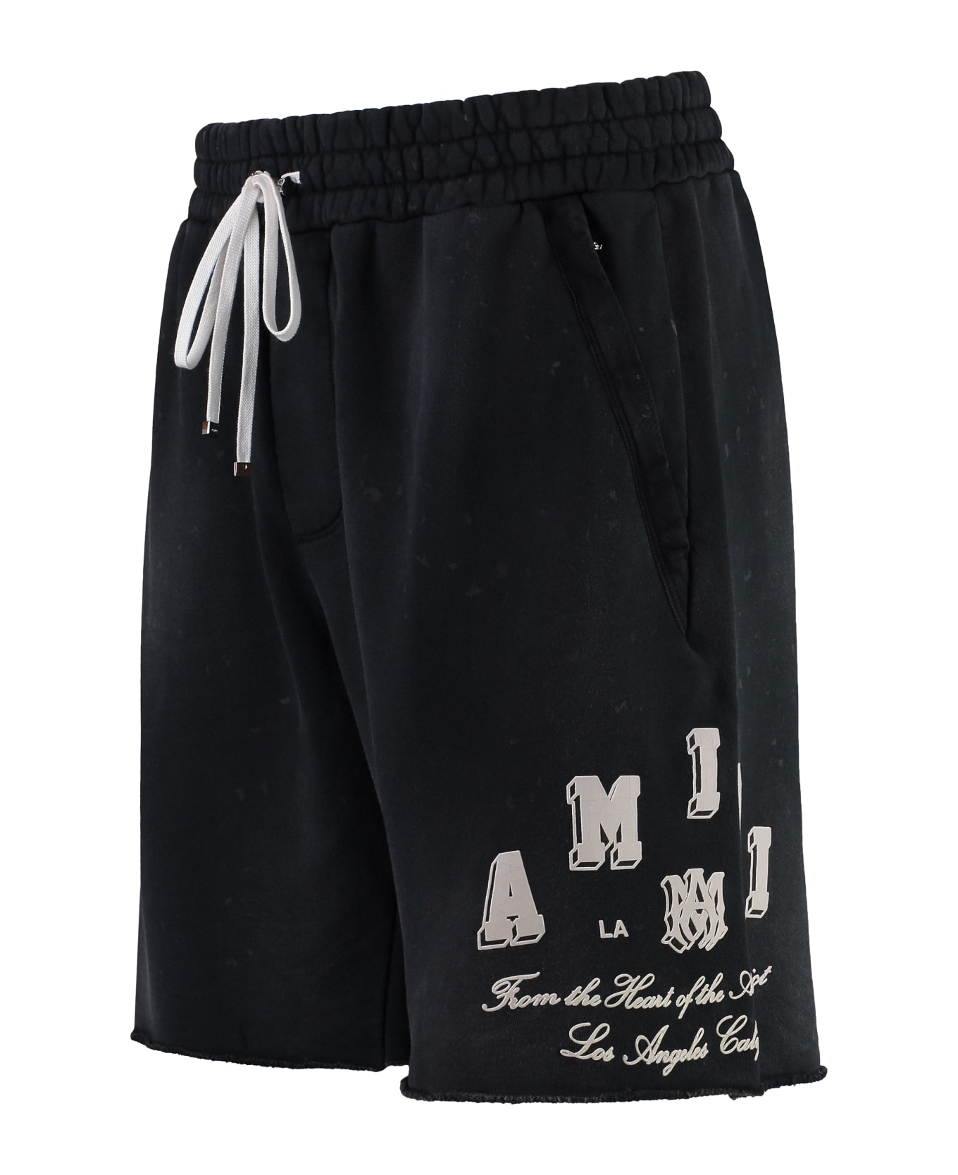 AMIRI Cotton Bermuda Shorts - black