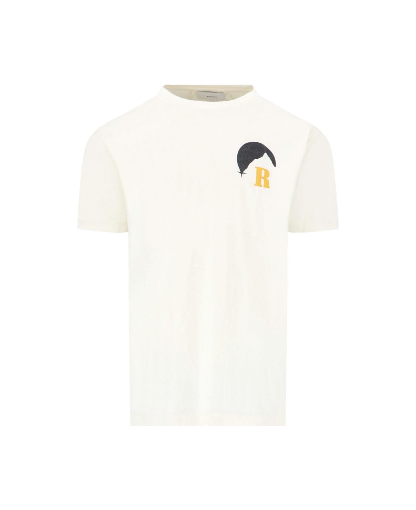 Rhude 'moonlight' T-shirt - Bianco sporco