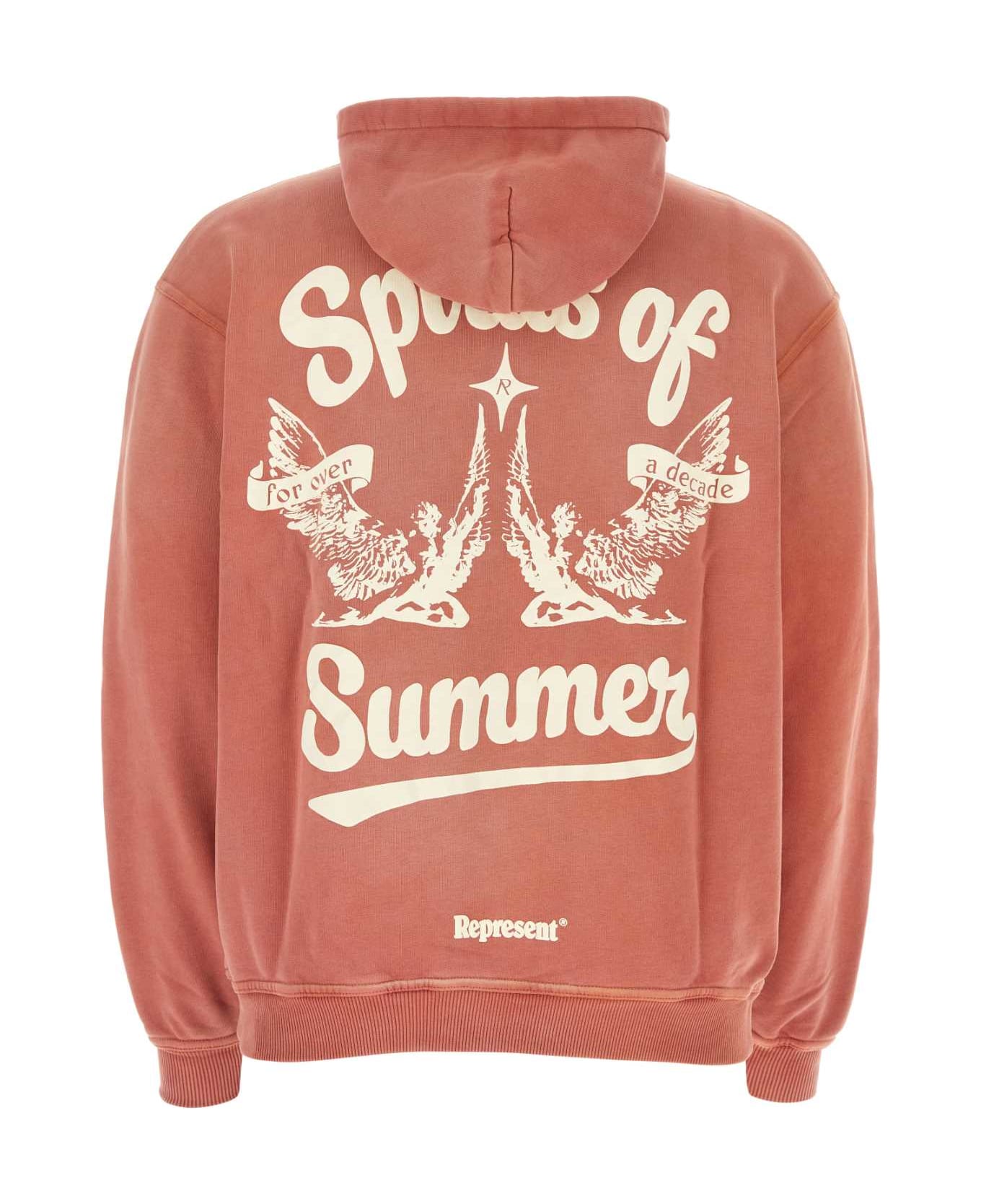 REPRESENT Brick Cotton Spirits Of Summer Sweatshirt - SUNRISE フリース