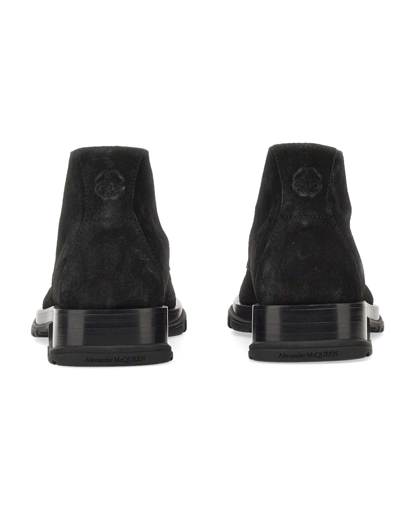Alexander McQueen Suede Boot - NERO