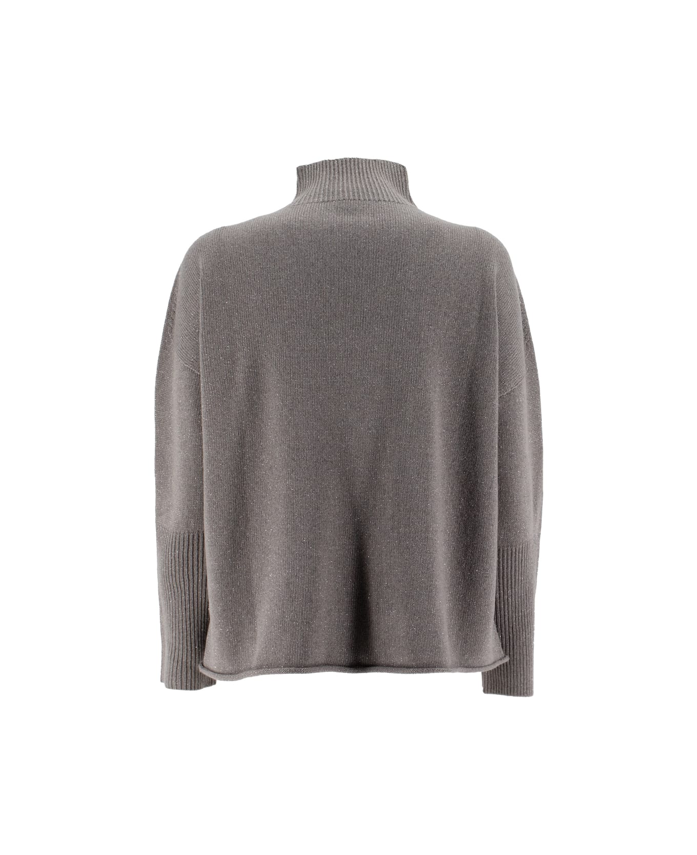 Le Tricot Perugia Sweater - TAUPE/GREY LX