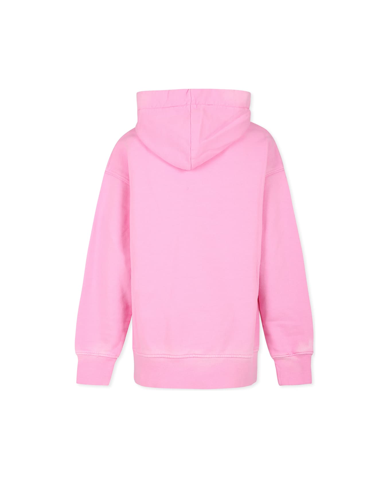 MSGM Pink Dress For Girl With Logo - Pink