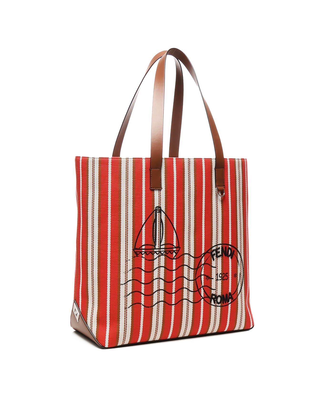 Medium Striped Shopping Bag - Thumbnail 3