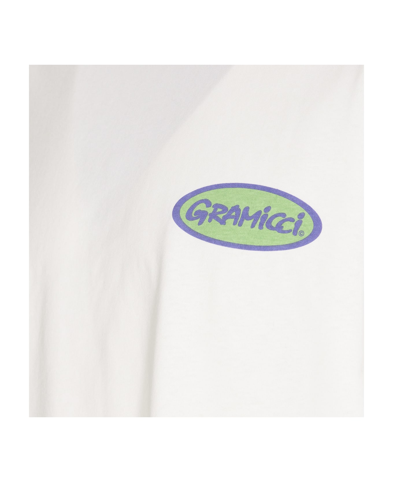 Gramicci Oval Logo T-shirt - White シャツ