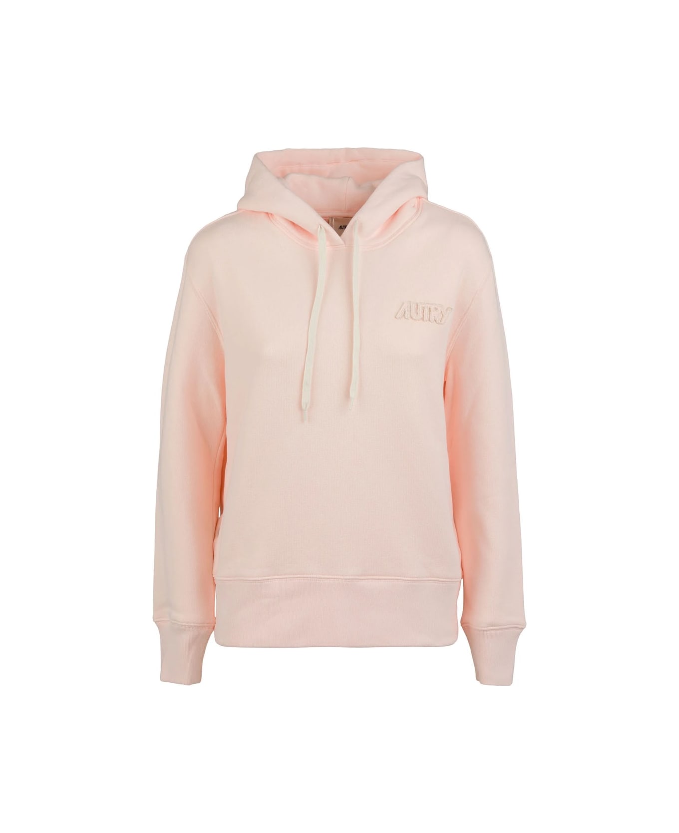 Autry Hooded Sweatshirt With Logo - PINK