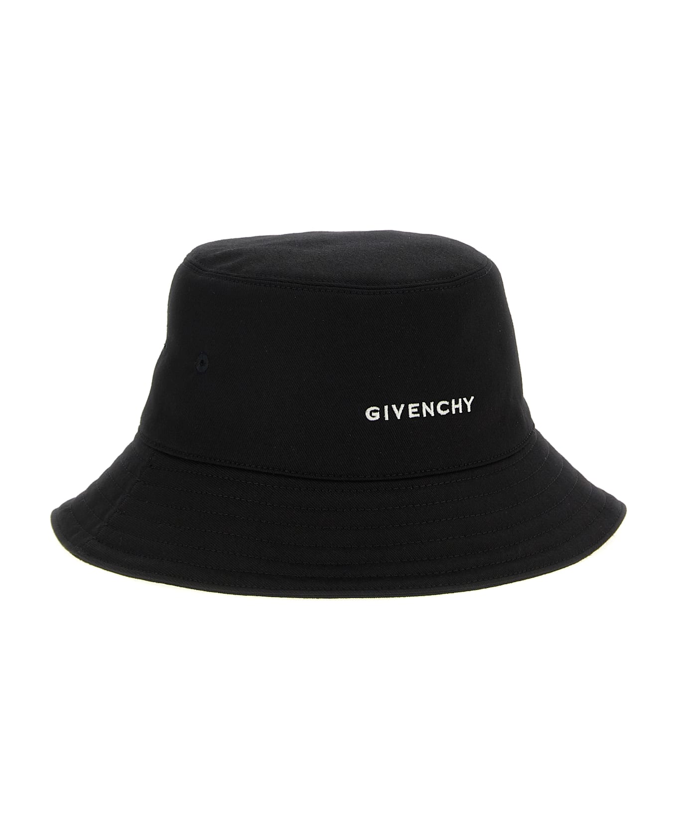 Givenchy Logo Embroidery Bucket Hat - Black  