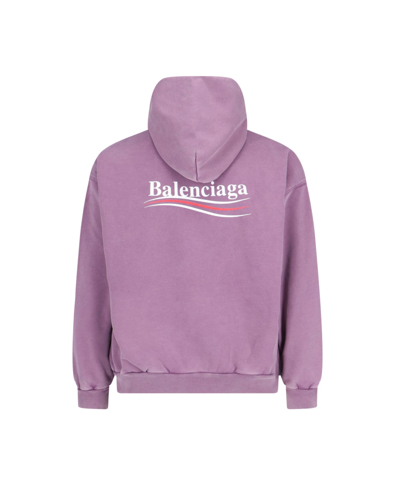 Balenciaga "political Campaign" Logo Hoodie - Purple