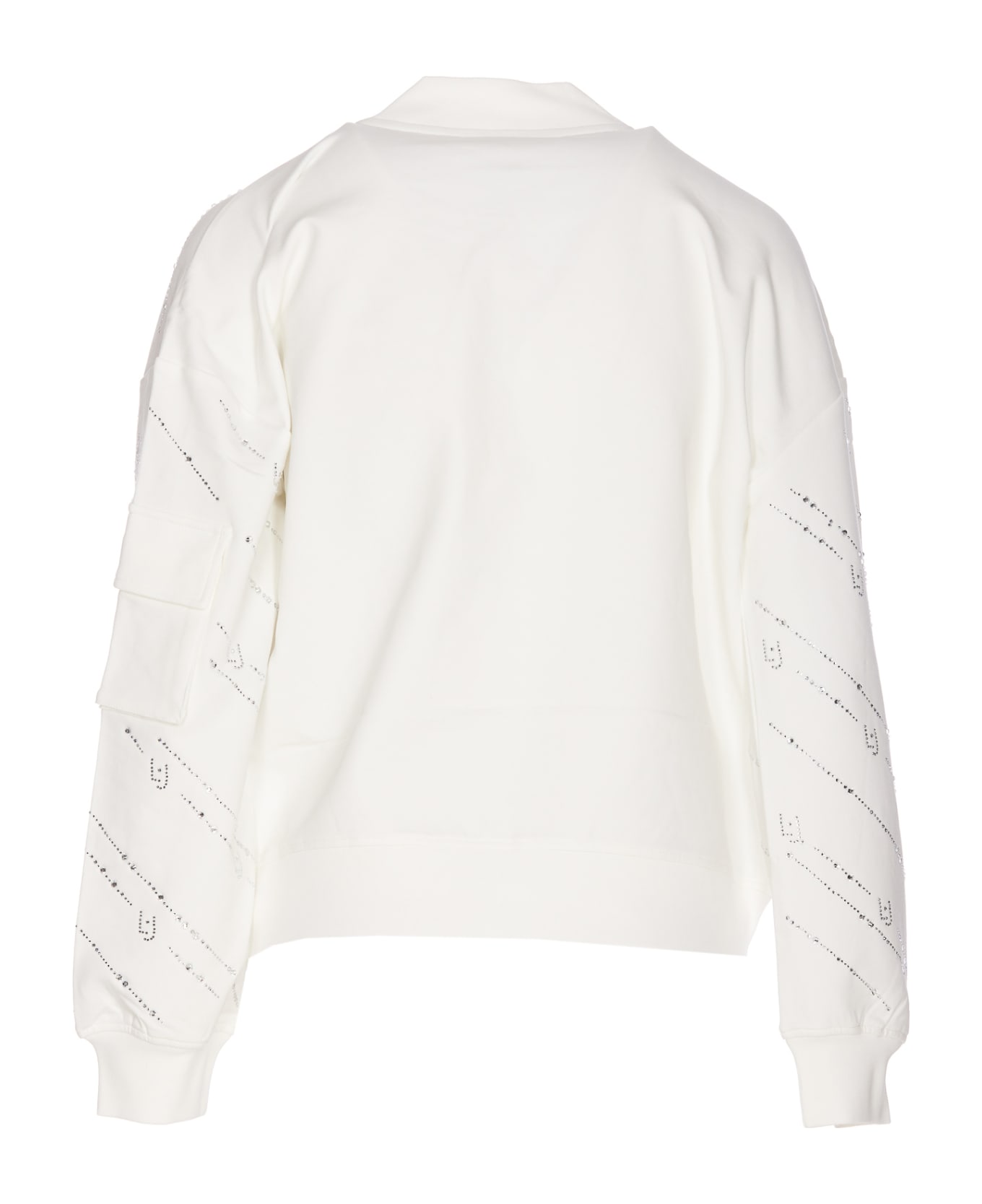 Liu-Jo Zip Sweatshirt - White ジャケット