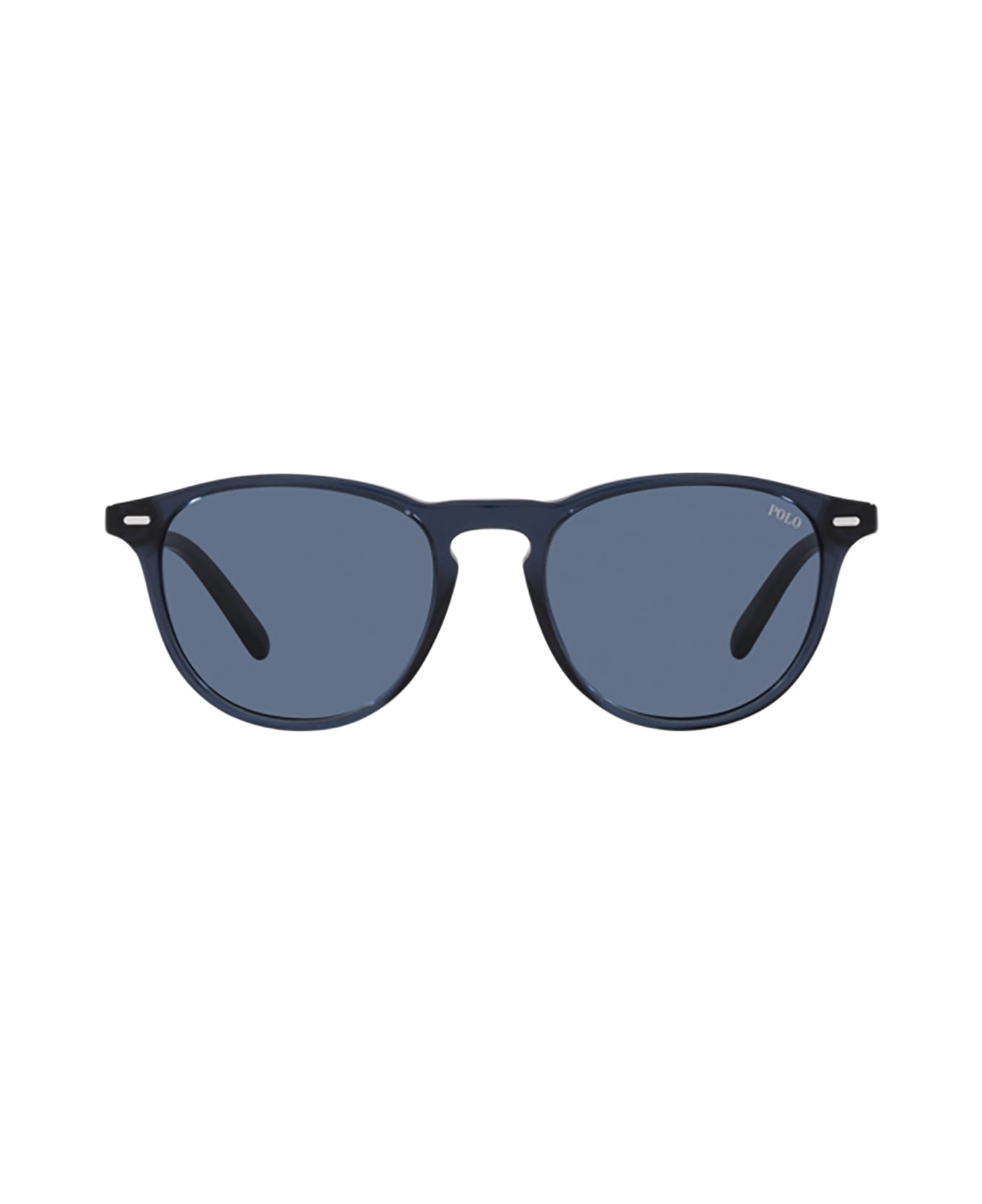 Polo Ralph Lauren Ph4181 Shiny Transparent Navy Blue Sunglasses - Shiny transparent navy blue