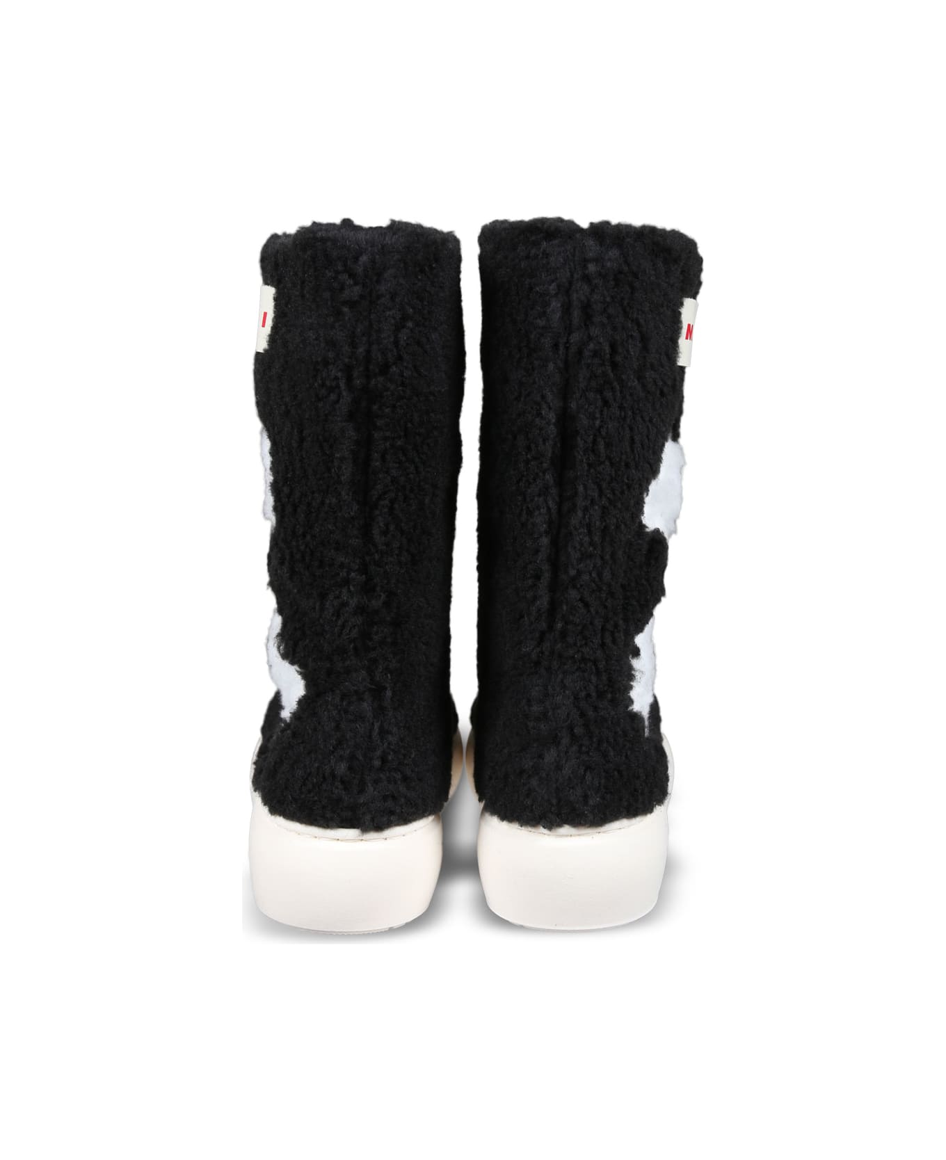 Marni Black Boots For Girl With Stars - Black