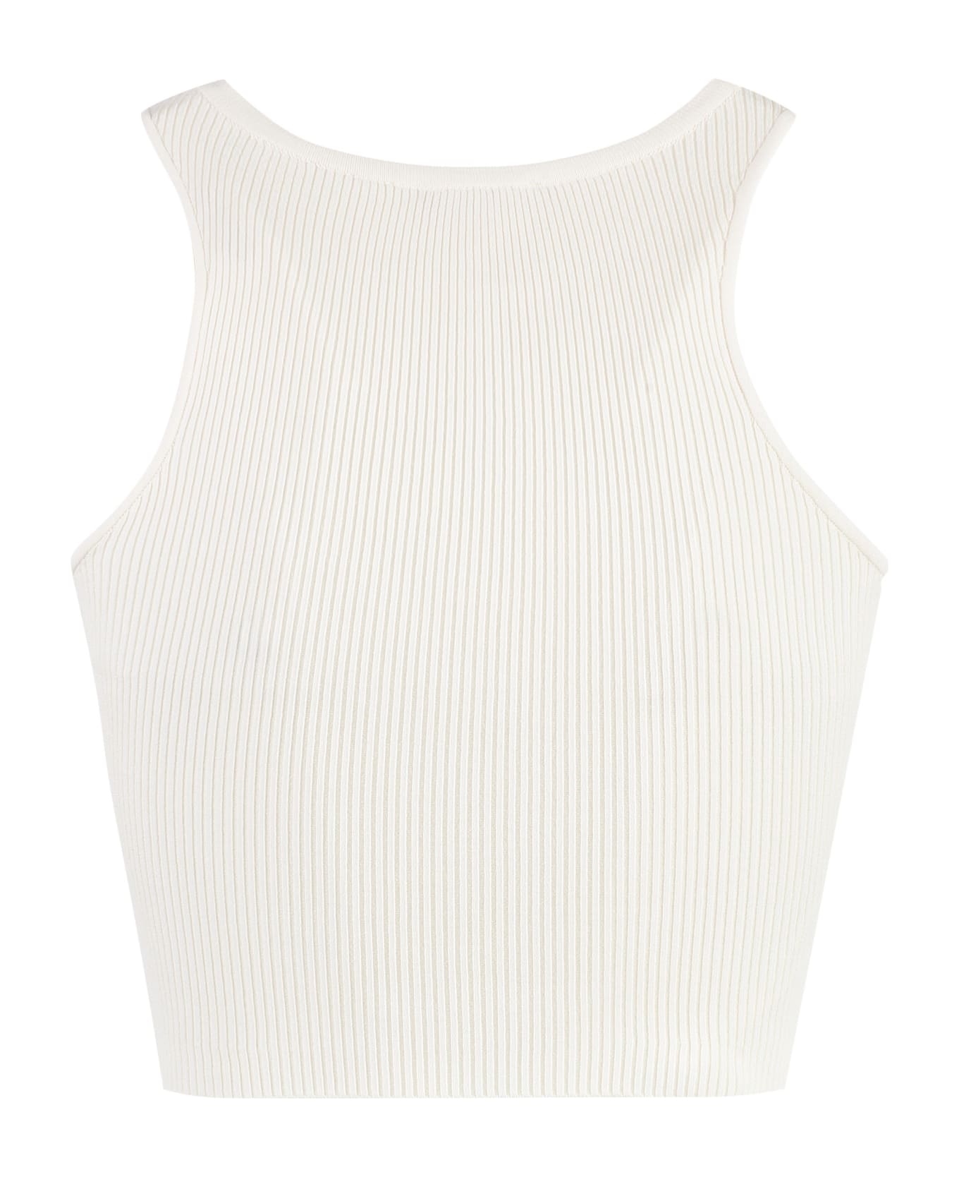 Elisabetta Franchi Knitted Top - Ivory