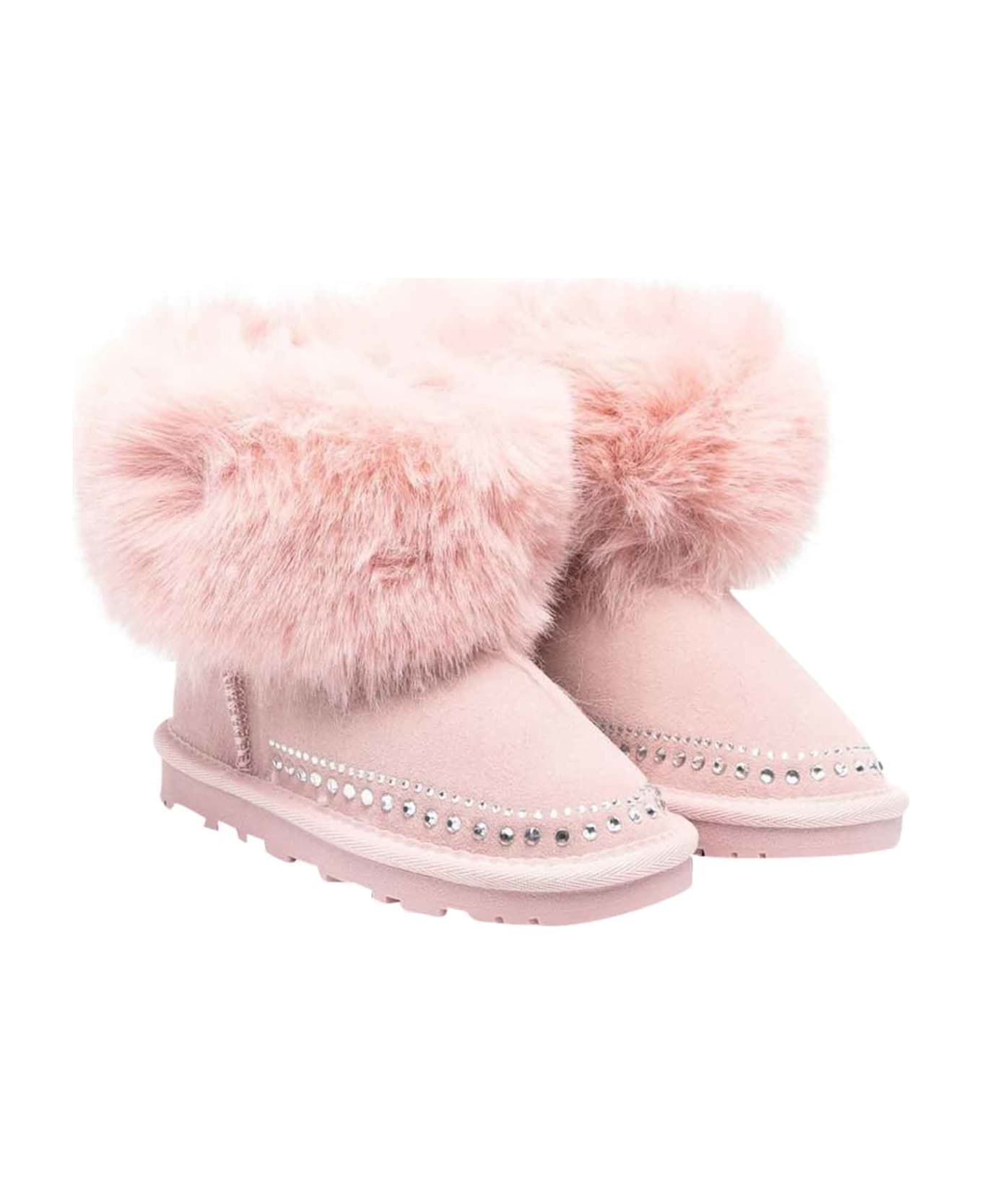 Monnalisa Pink Boots Girl - PINK シューズ