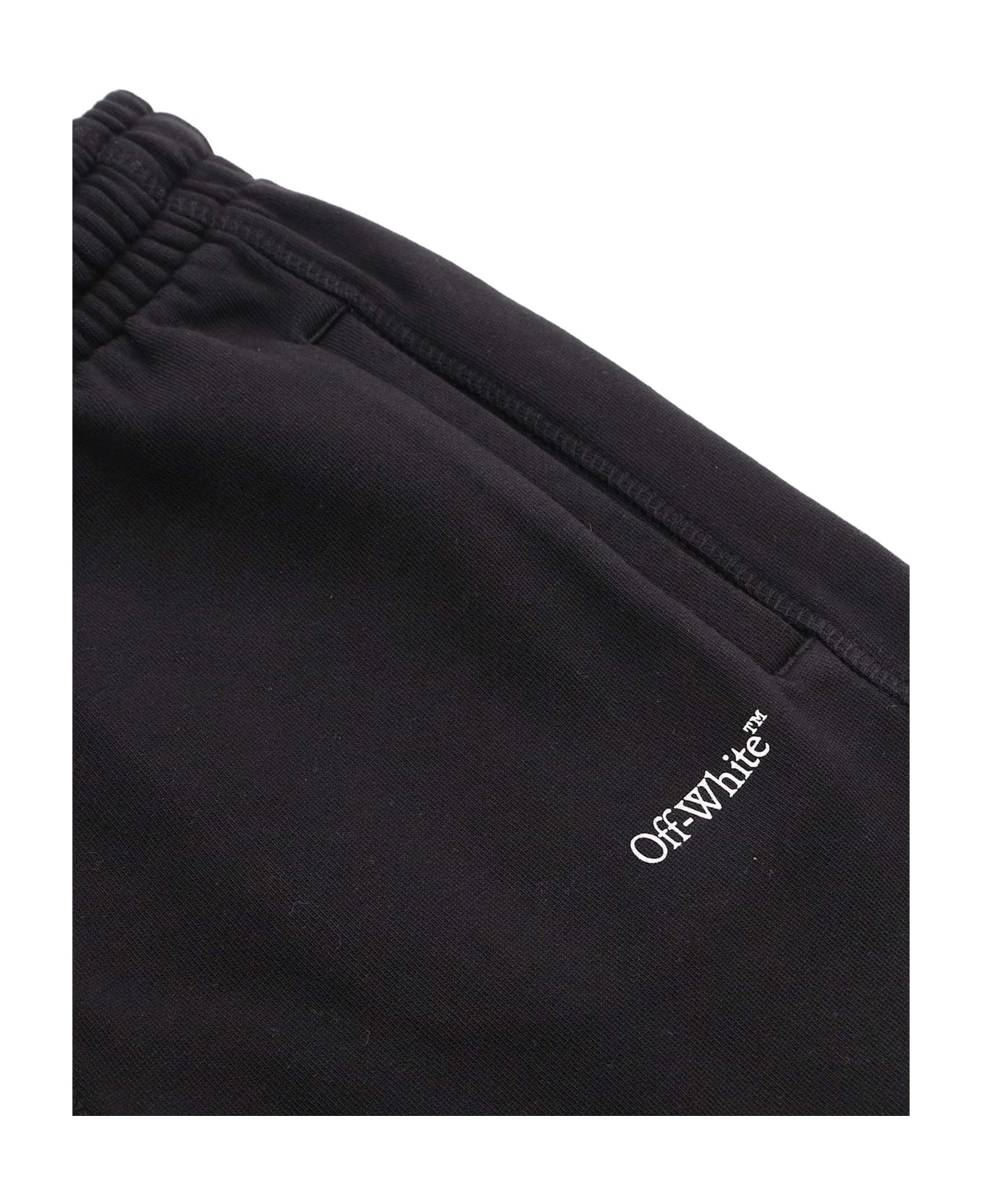 Off-White Bookish Diag Sweatshort Black - White - BLACK
