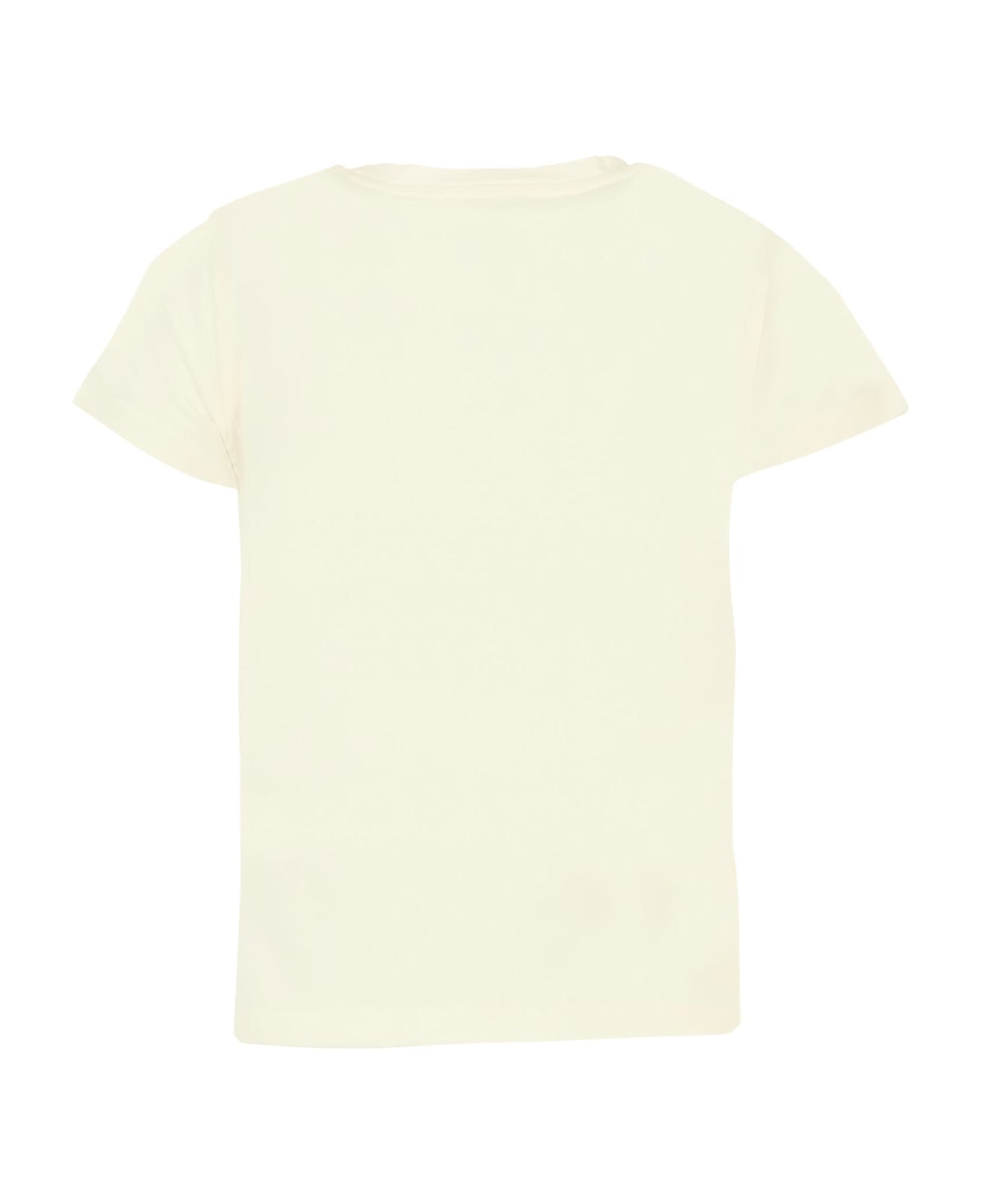 Michael Kors Ivory T-shirt For Girl With Logo - Ivory