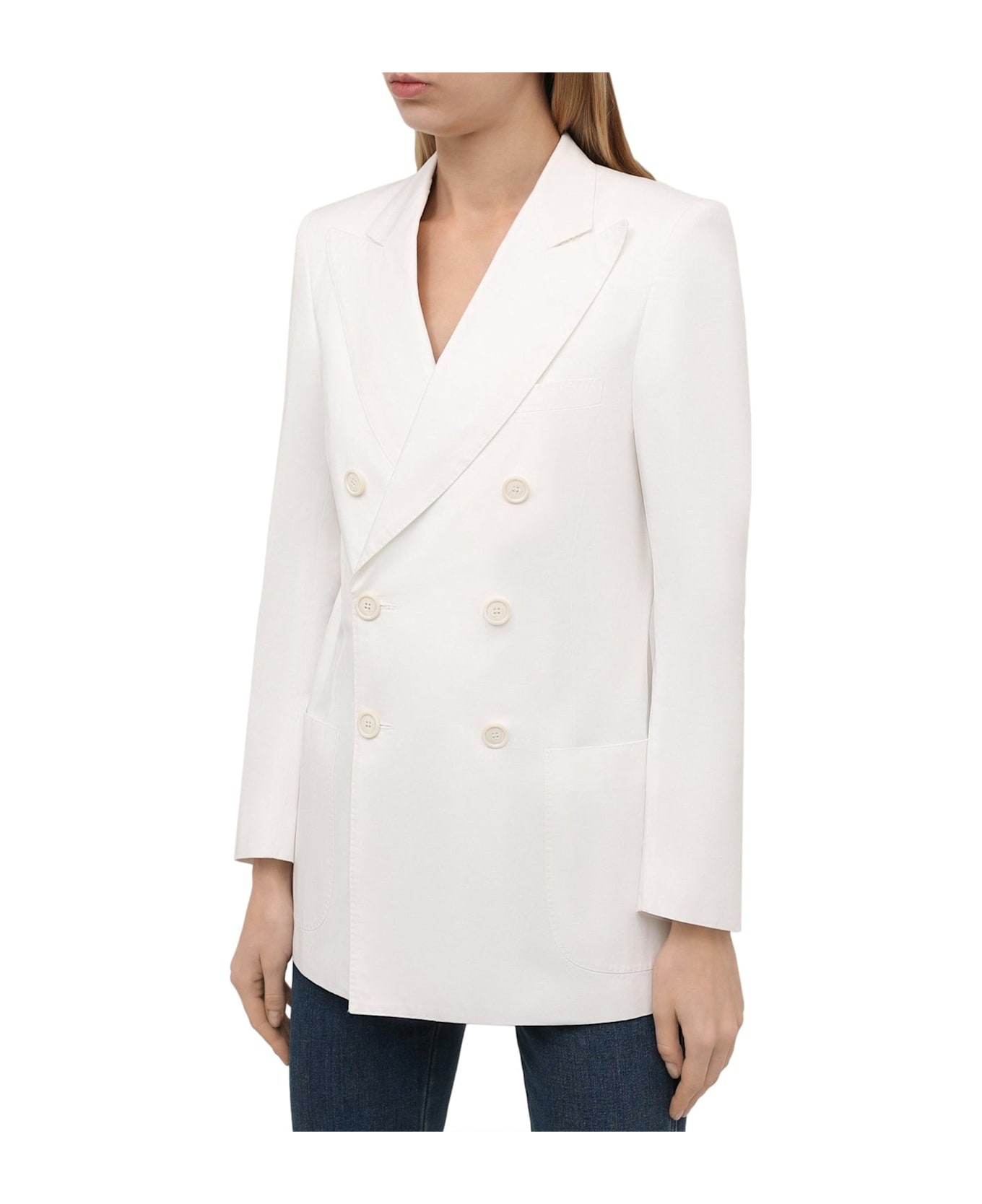 Maison Margiela Cotton Blazer - White