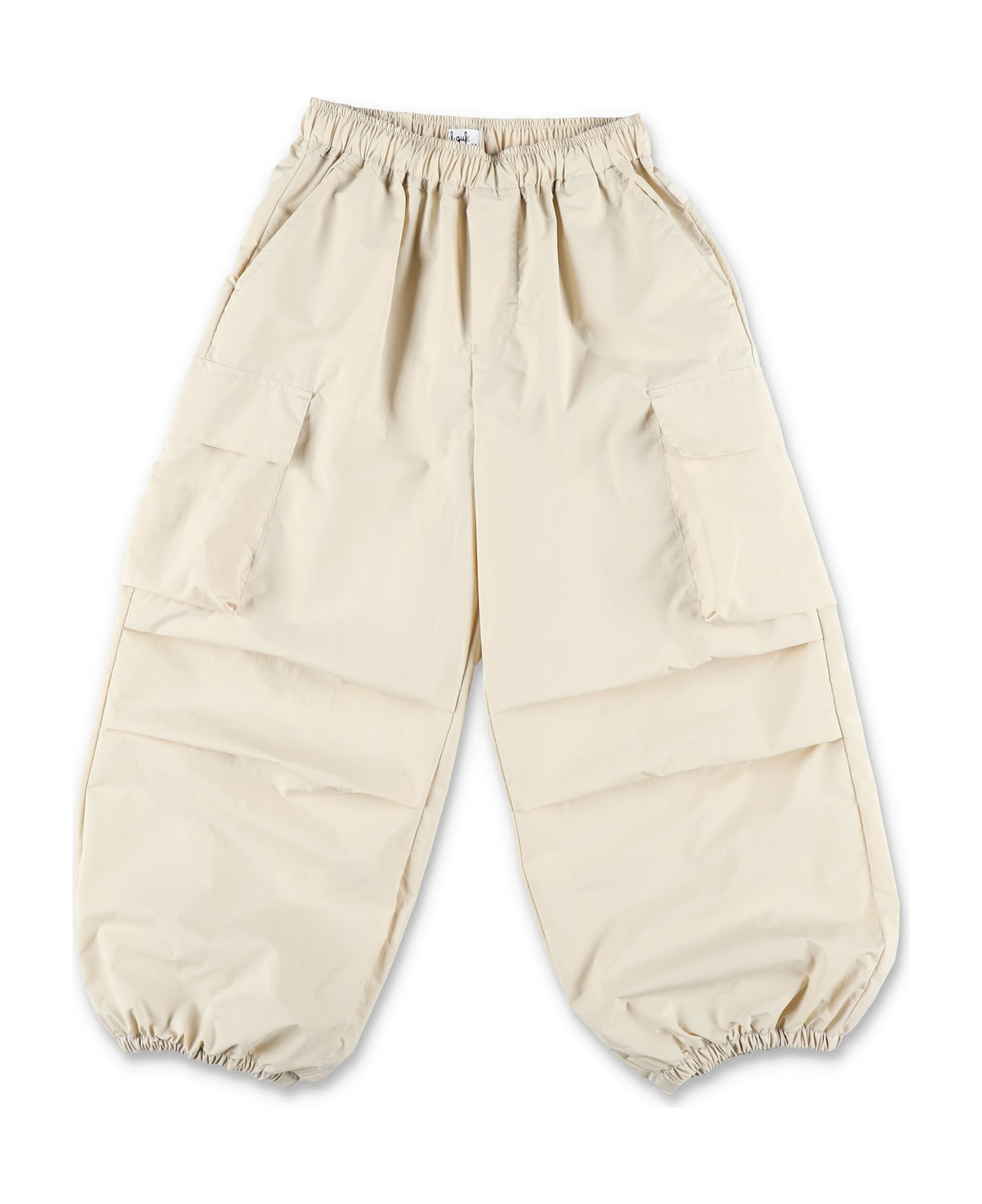 Il Gufo Kid - Re-tech Nylon Carrot Fit Pants - BEIGE