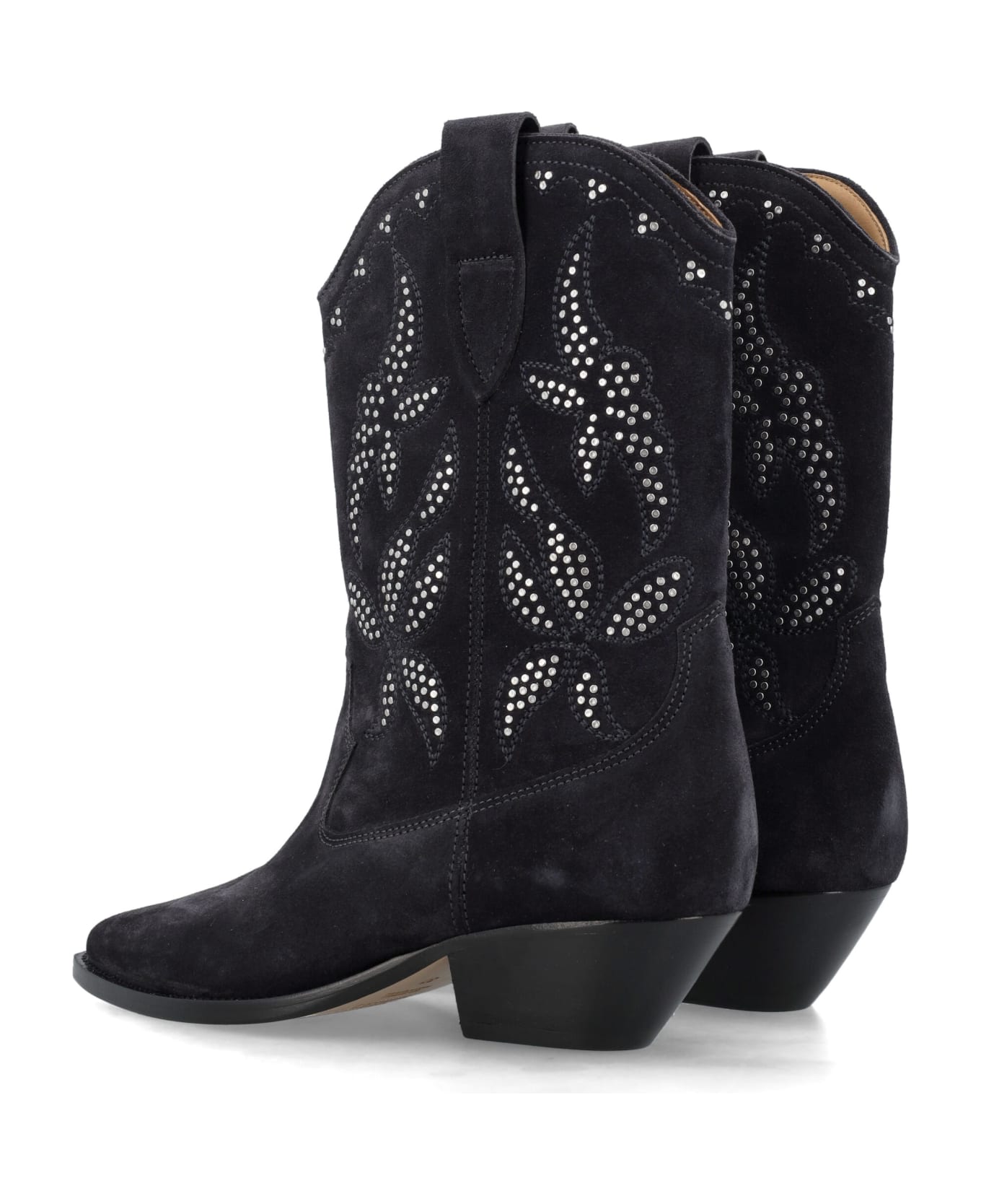 Isabel Marant Duerto Cowboy Boots - FADED BLACK SILVER