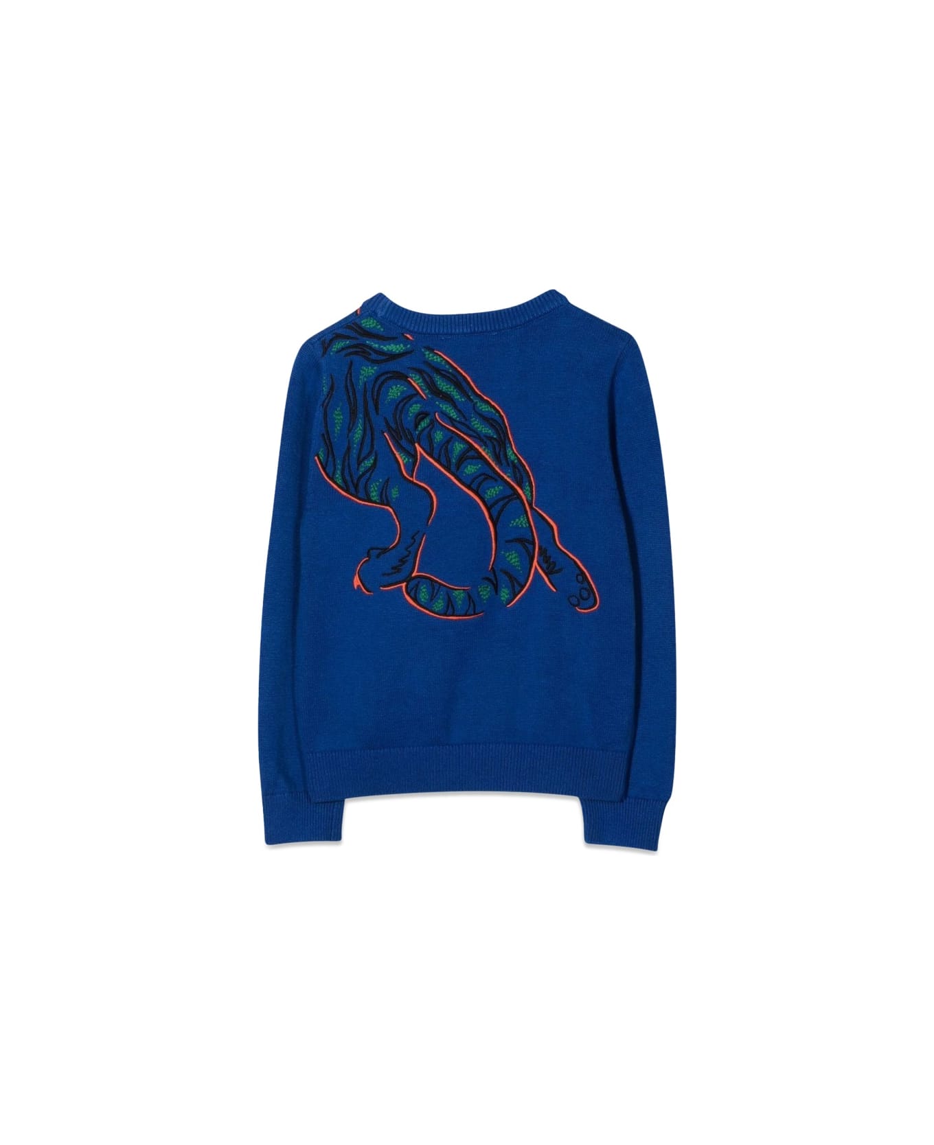 Kenzo Kids Tiger Crewneck Sweater - BLUE ニットウェア＆スウェットシャツ