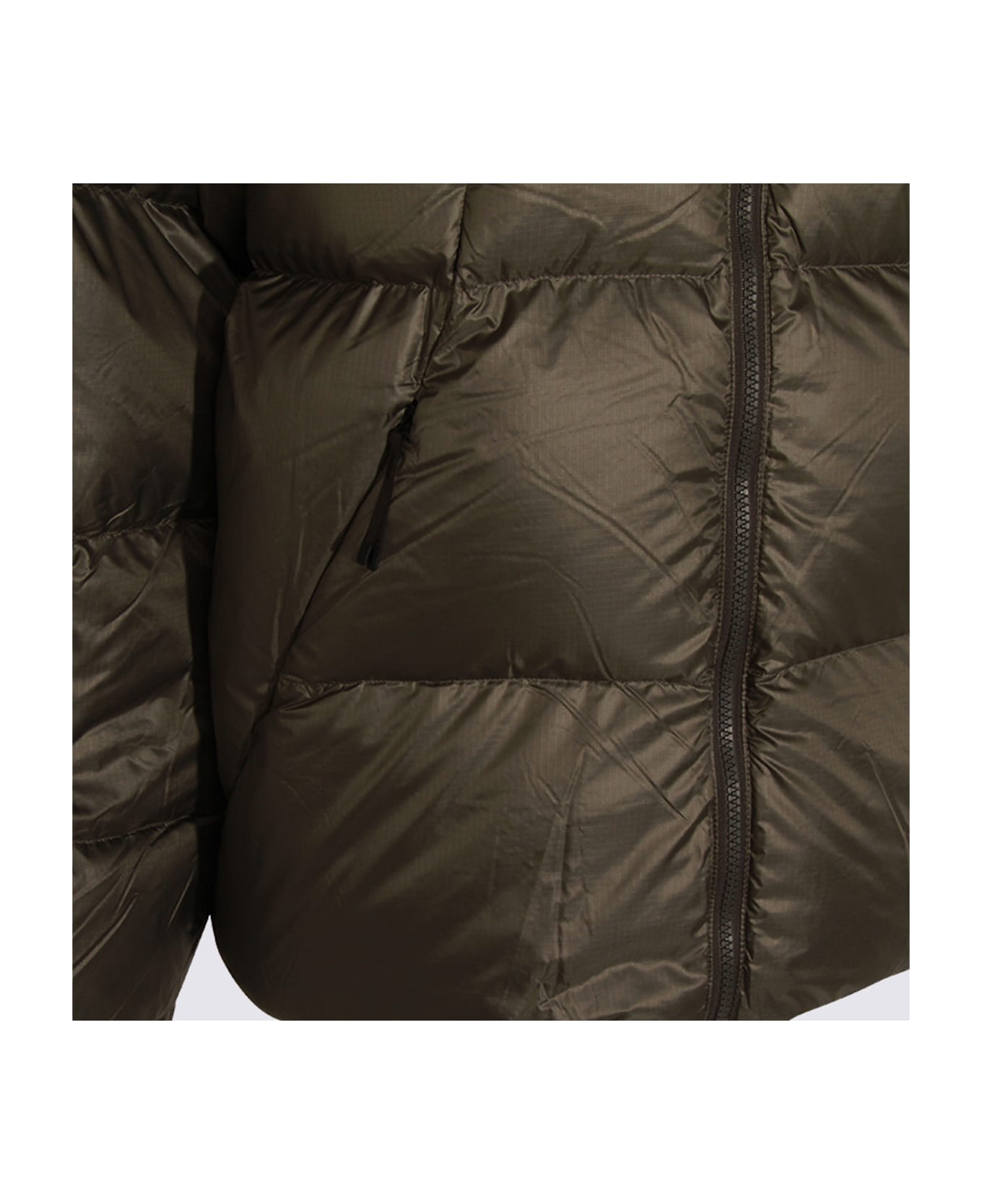 Goldwin Dark Green Nylon Pertex Quantum Down Jacket - Gu Gunmetal