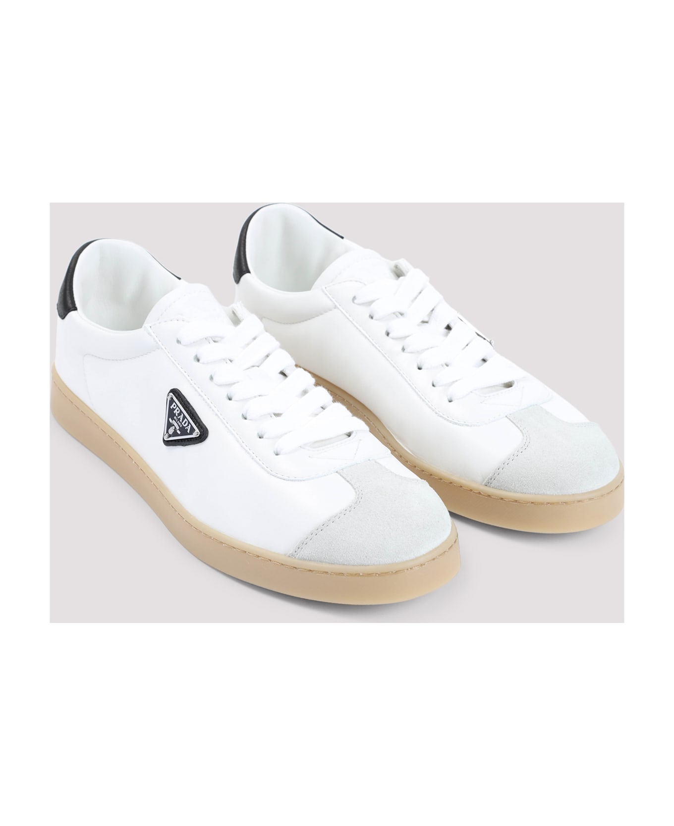 スニーカー PRADA White Napa leather sneakers (2EE394FG000Y5T F0964) Prada White Napa Leather Sneakers | italist