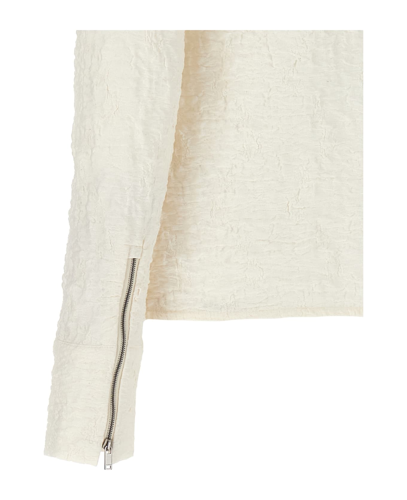 Jil Sander Embossed Cotton Shirt - White