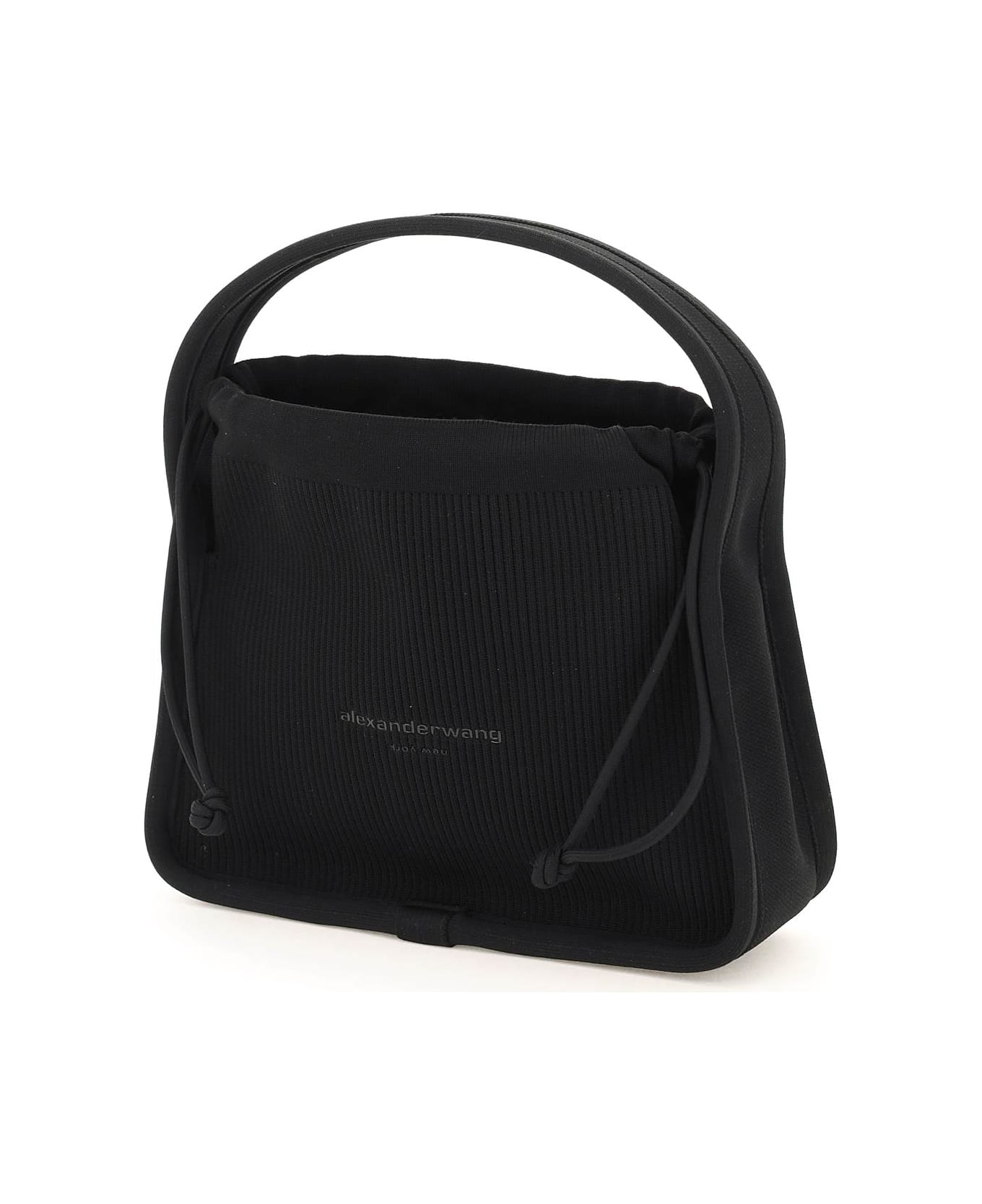 Alexander Wang Ryan Hand Bag In Black Leather - Black