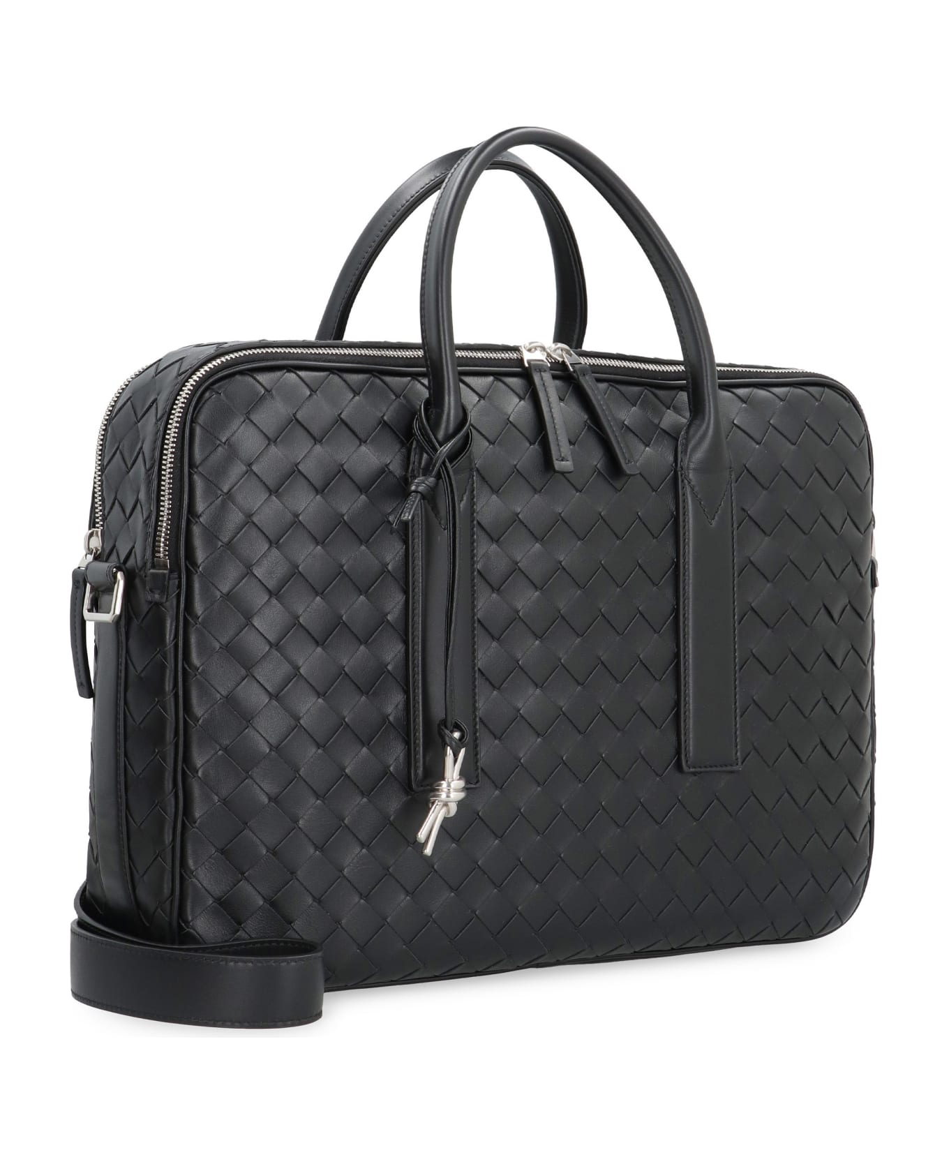 Bottega Veneta Getaway Briefcase - black