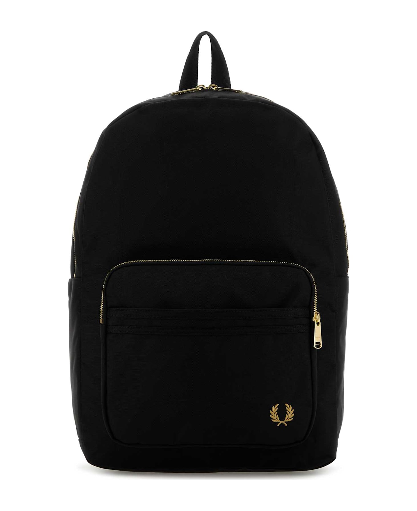 Fred Perry Black Canvas Backpack - 102BLACK