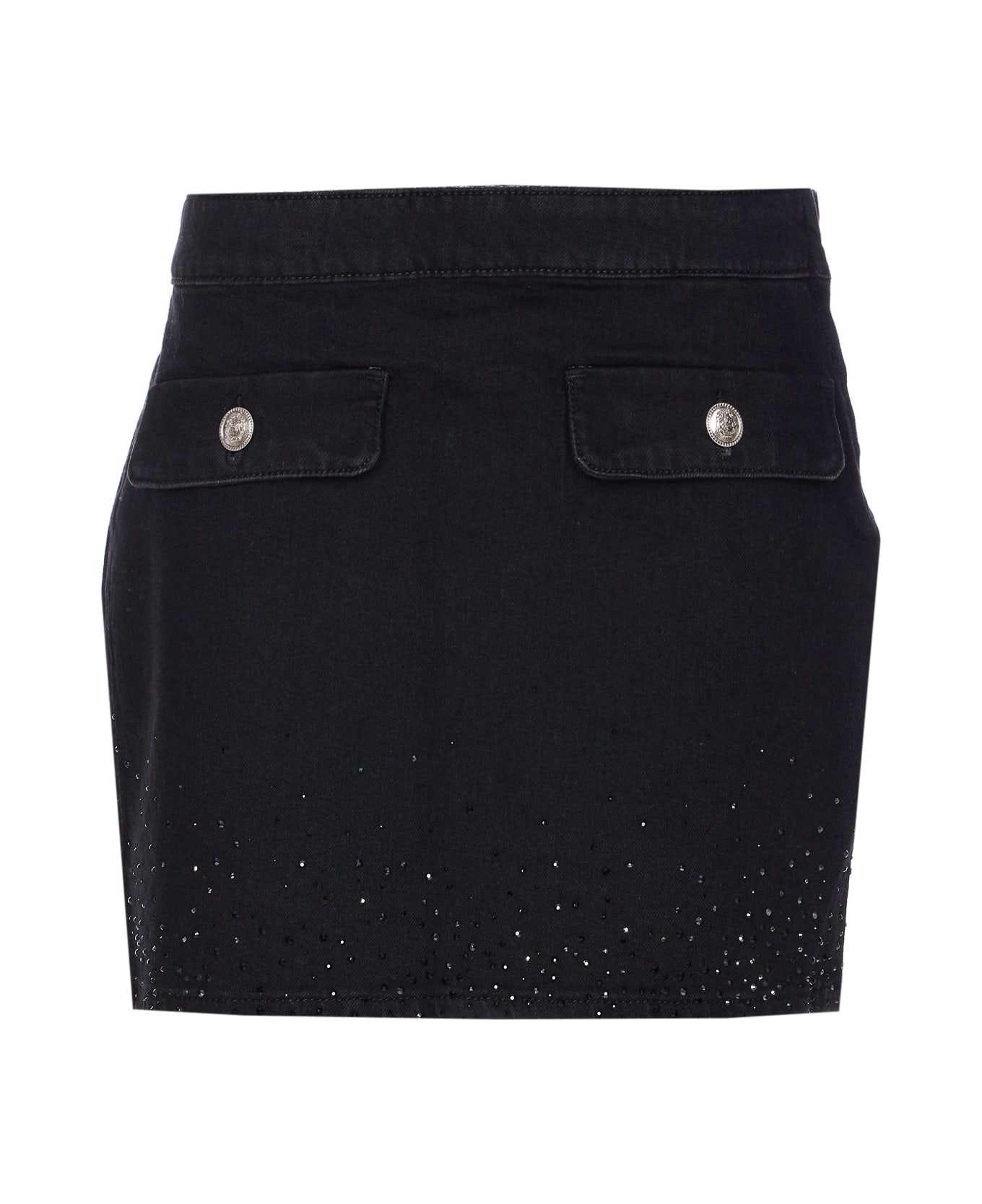 Liu-Jo Denim Mini Skirt - Black