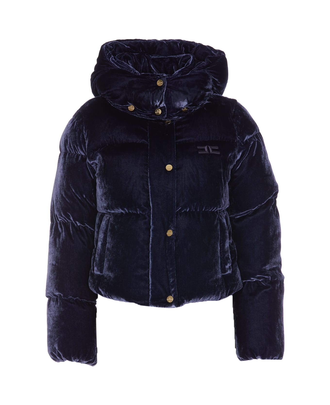 Elisabetta Franchi Velvet Down Jacket | italist