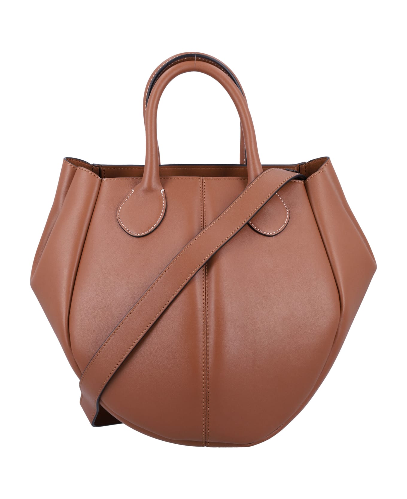 J.W. Anderson Punch Small Tote - CHESTNUT