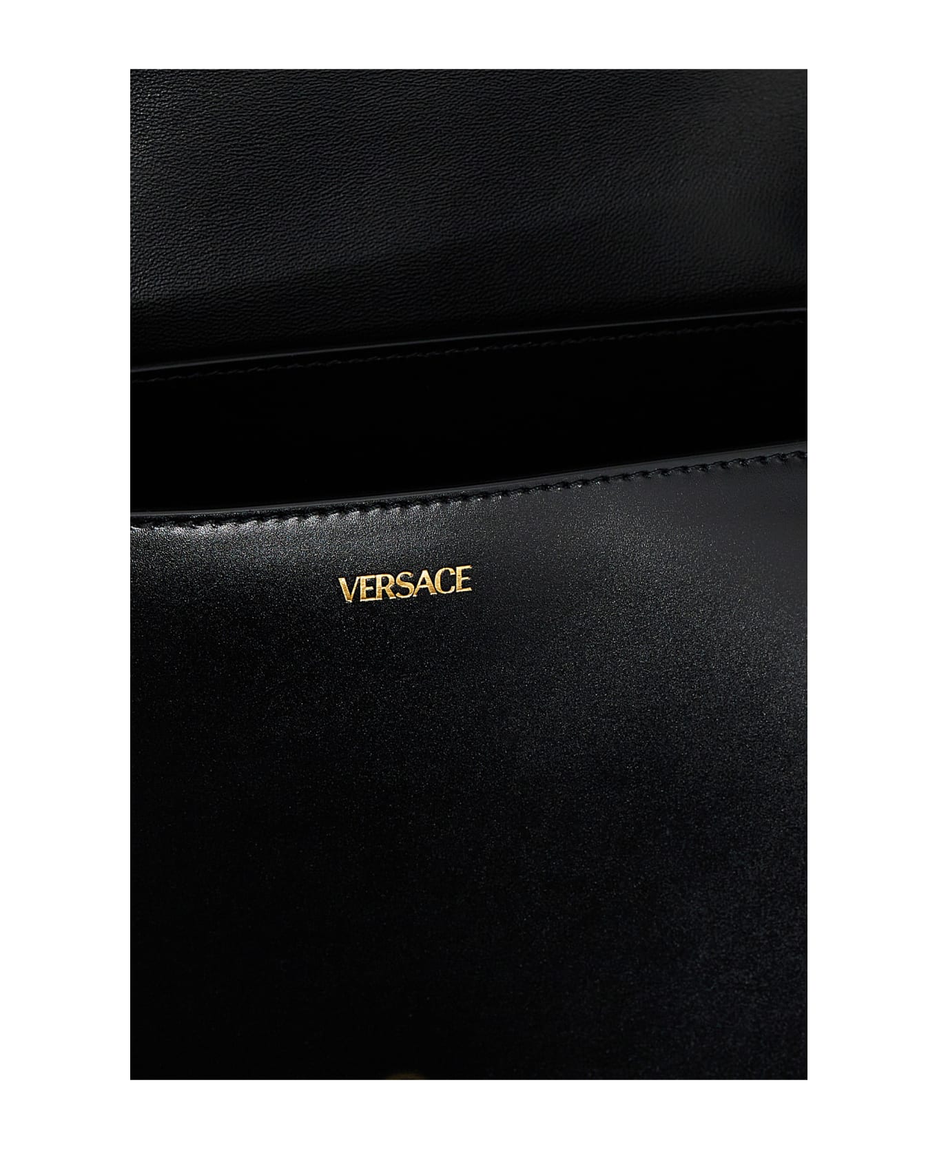 Versace 'greca Goddess' Large Shoulder Bag - Black  