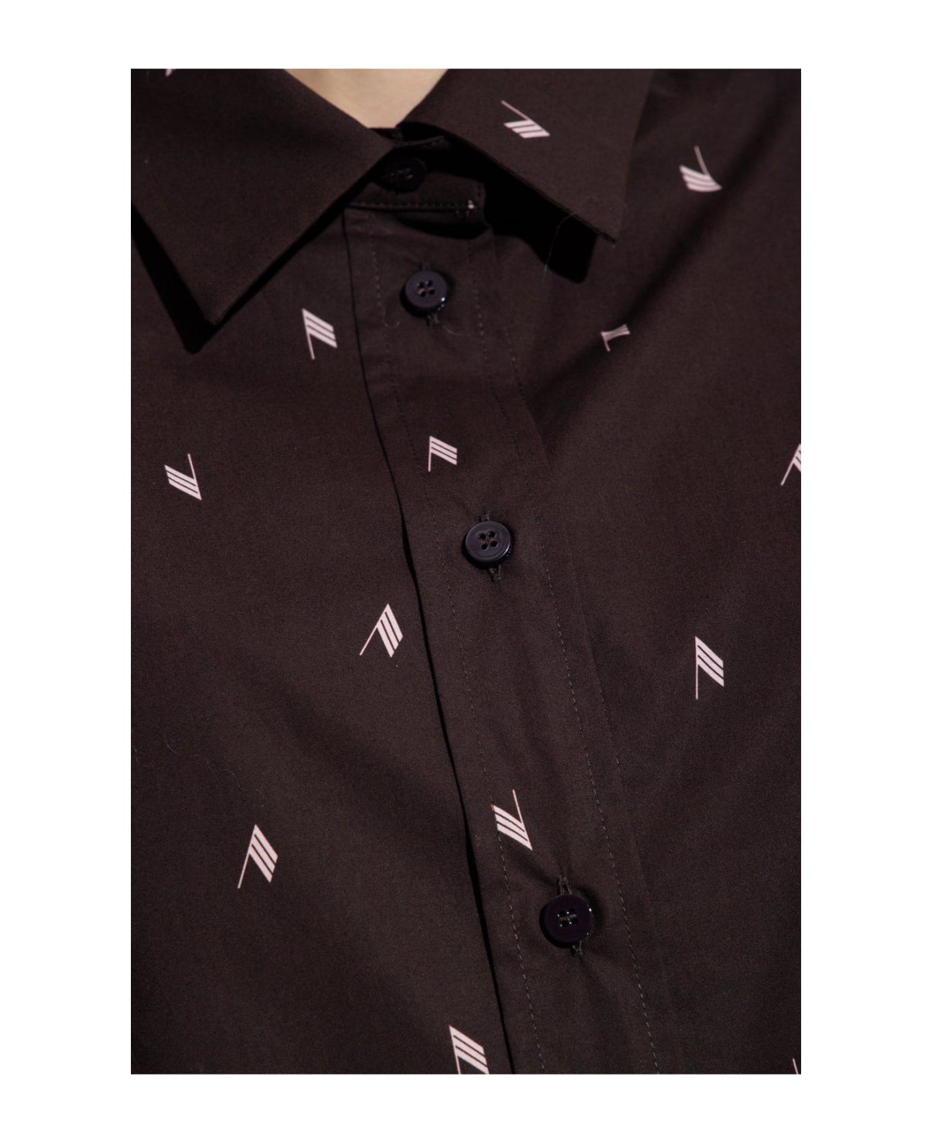 The Attico Diana Long-sleeved Shirt - BROWN/PINK シャツ