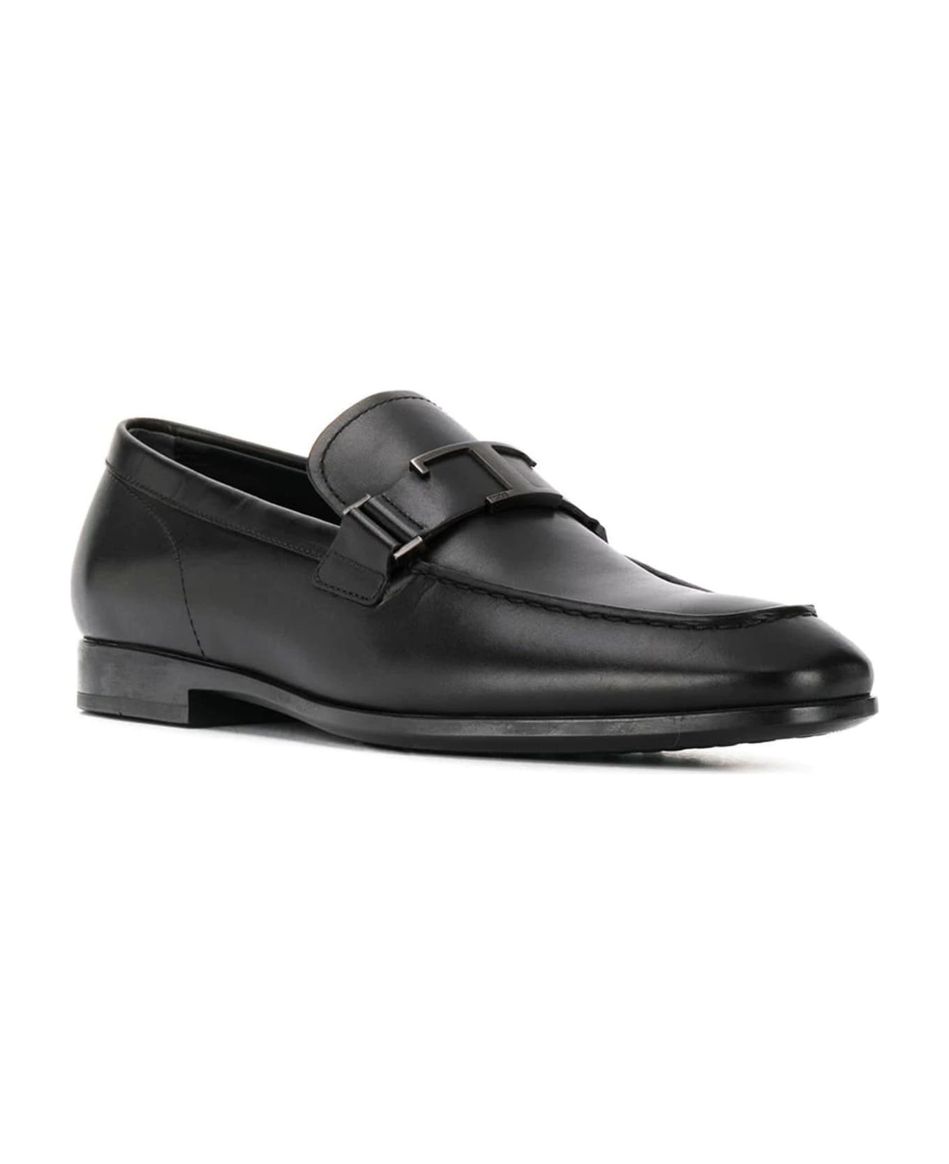 Tod's Leather Loafer - Black ローファー＆デッキシューズ